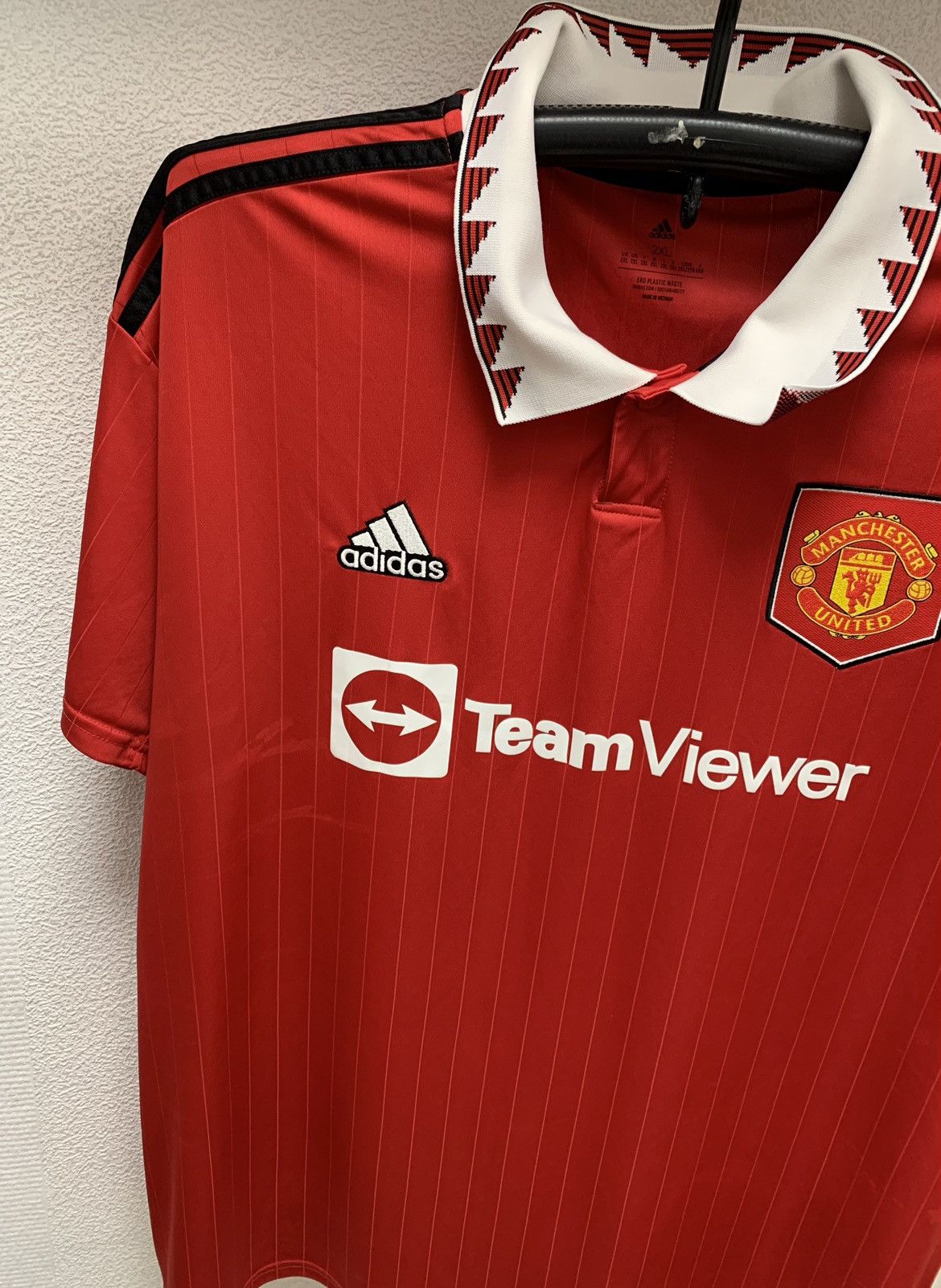 Adidas Manchester United adidas soccer jersey 2xl xxl teamviewer Size US XXL / EU 58 / 5 - 5 Thumbnail