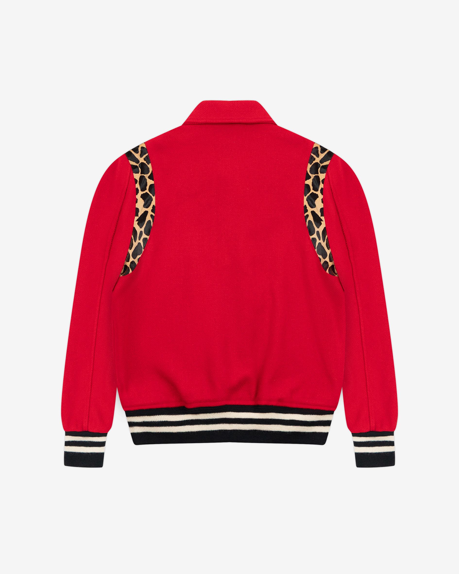 Saint Laurent Paris (50) Red Cheetah Teddy Jacket (FW14) Size US L / EU 52-54 / 3 - 2 Thumbnail