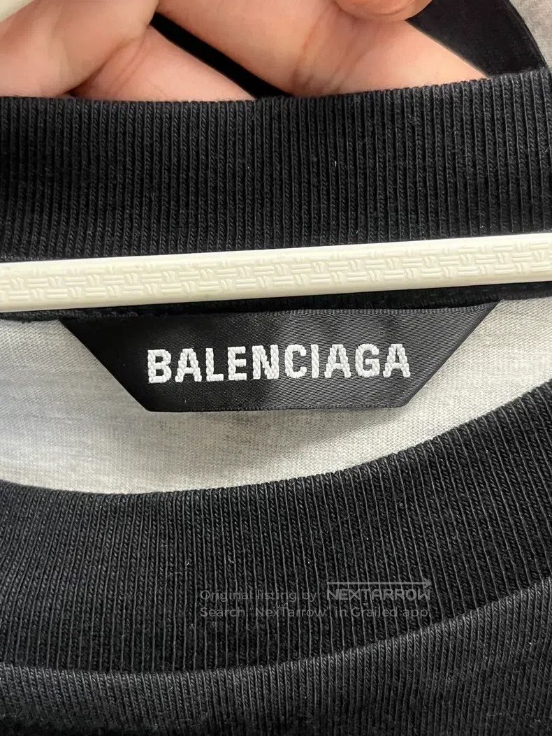 Balenciaga Balenciaga Phantom Letter Two-Piece Short Sleeve T-Shirt Size US M / EU 48-50 / 2 - 3 Thumbnail