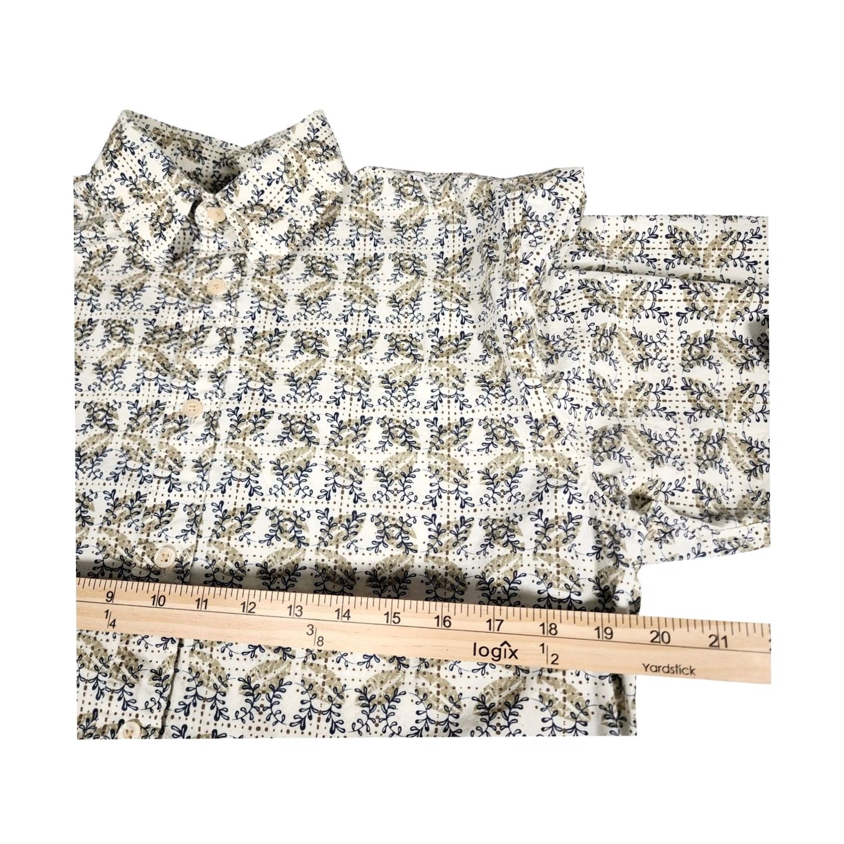 Vintage Indigo Joe Shirt Medium Mens Patterned Button Down Long Sleeve Cotton Size US M / EU 48-50 / 2 - 7 Thumbnail