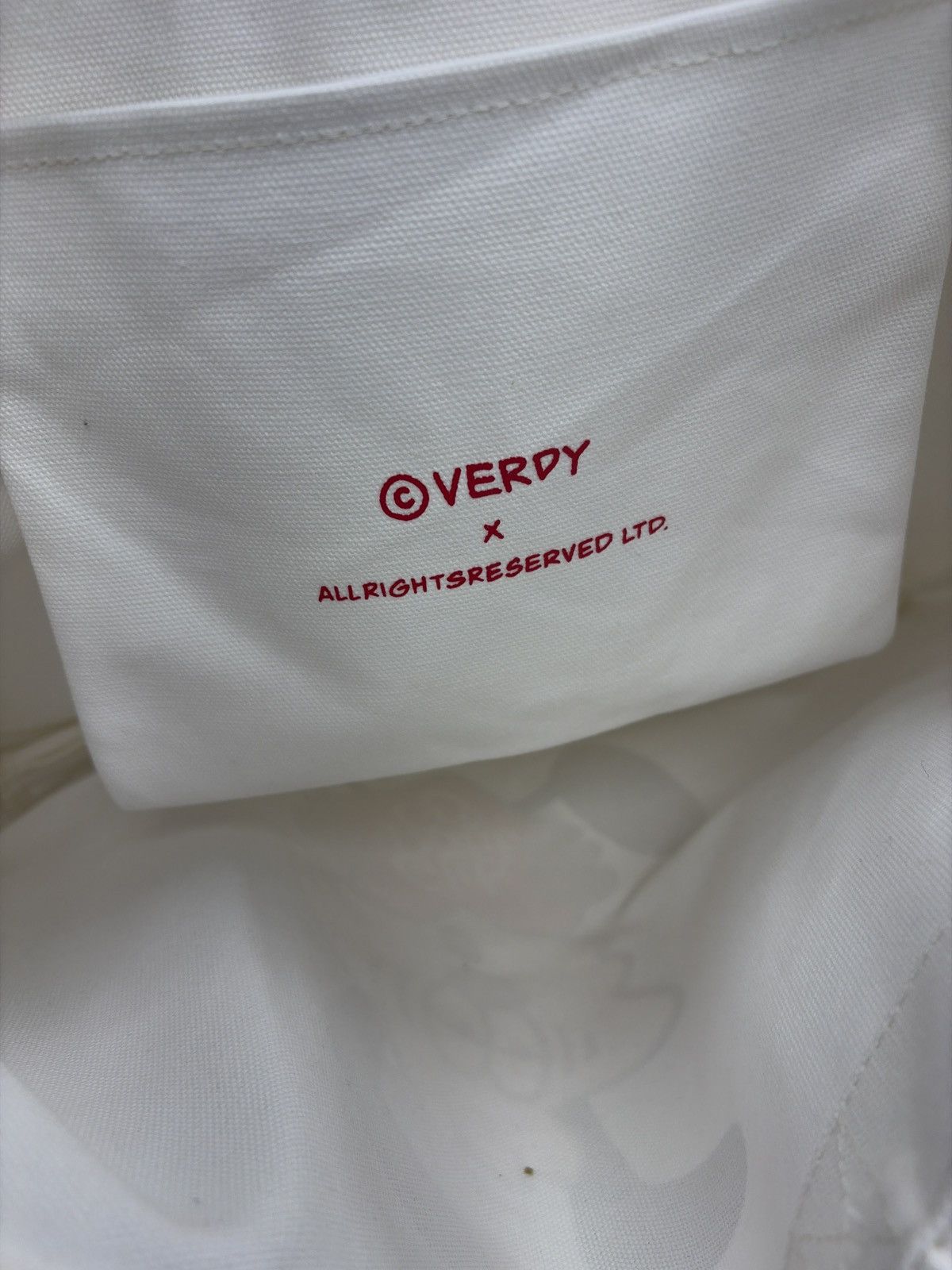 Girls Don't Cry Girls Don’t Cry Verdy Tote Bag "White" Size ONE SIZE - 3 Thumbnail