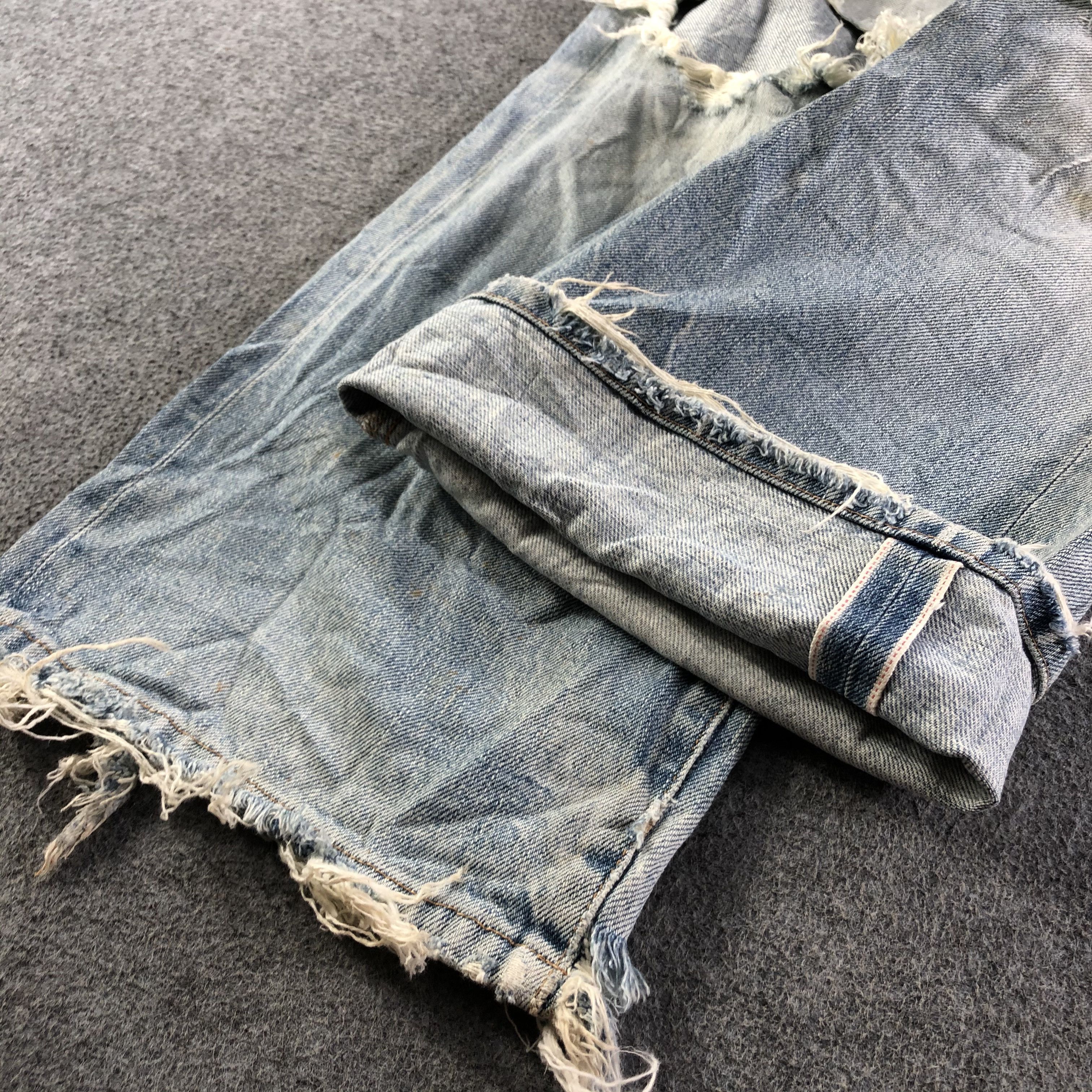 Pazzo Vintage Distress Light Wash Pazzo Jeans-J4018 Size US 33 - 7 Thumbnail