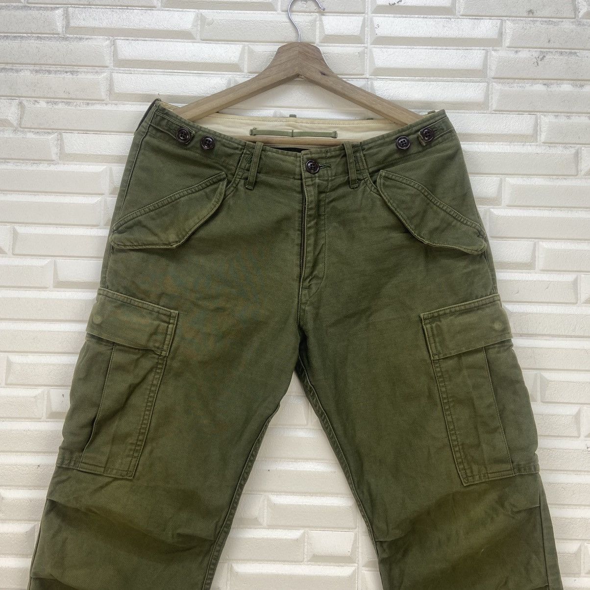 KOJIMA GENES Military Issue M-65 Parachute Bondage Cargo Trousers Size US 31 - 3 Thumbnail