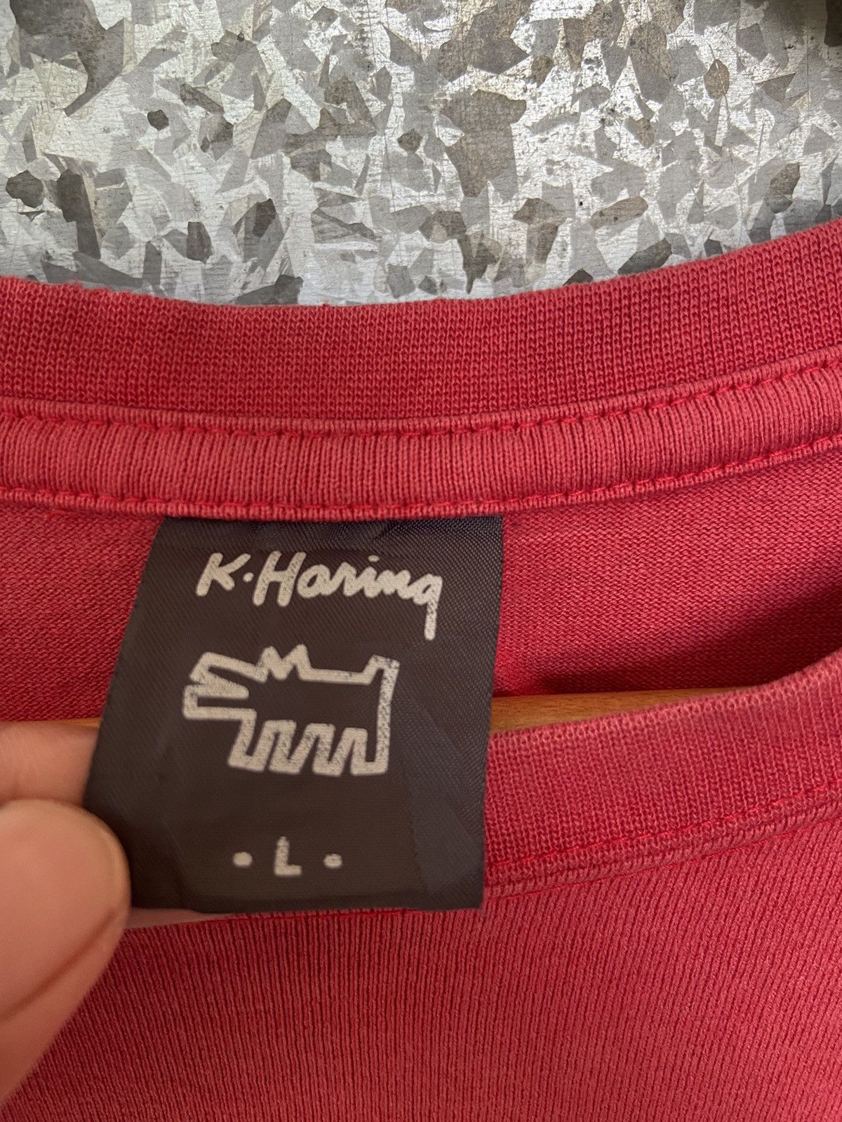 Keith Haring 🔥 Vtg 90s Vtg Keith Haring t shirt long sleeve distressed Size US M / EU 48-50 / 2 - 5 Thumbnail