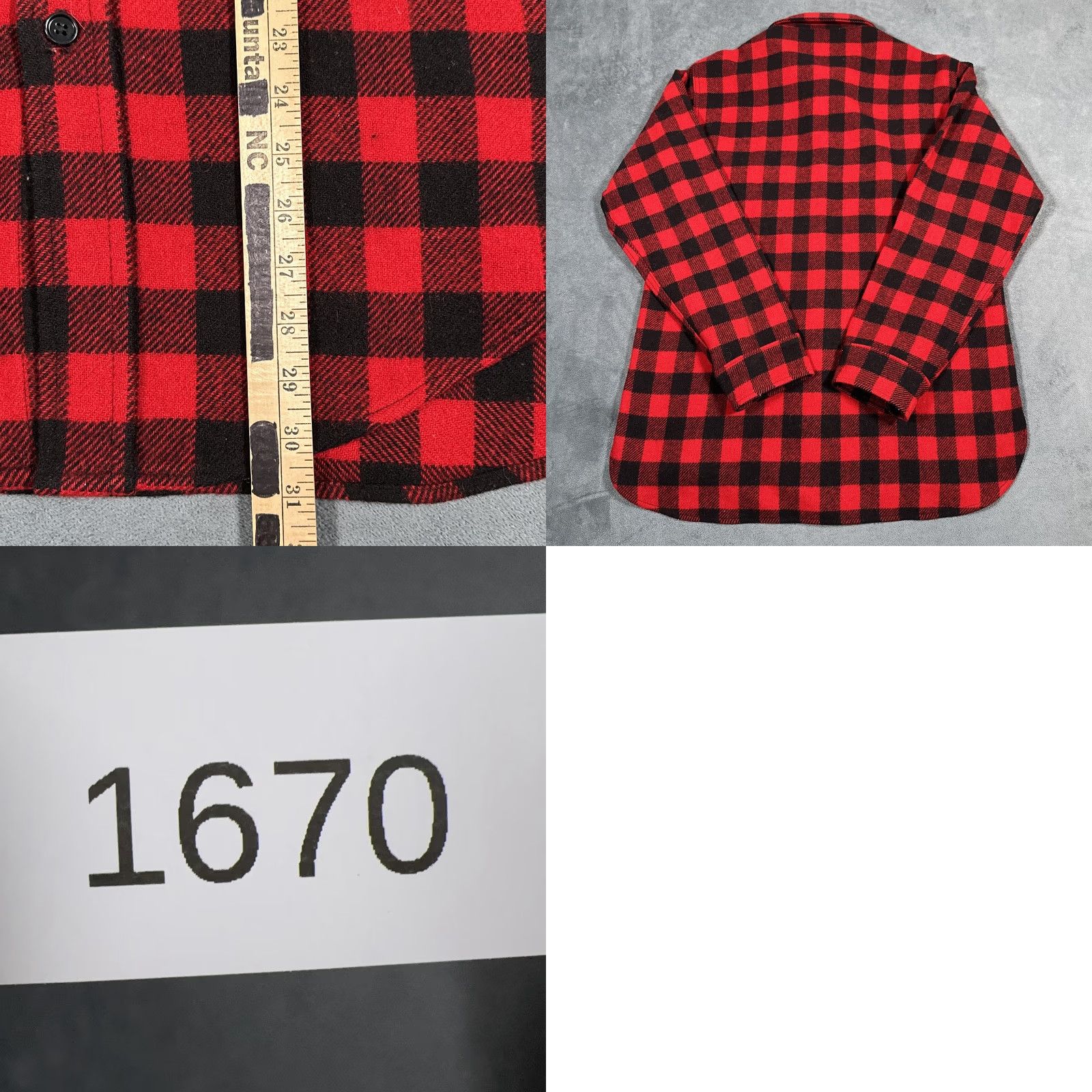 Vintage VINTAGE Woolrich Shirt Jacket Mens M Red Black Buffalo Plaid Wool USA 80s Button-Up Casual Workwear Mens Size US M / EU 48-50 / 2 - 8 Thumbnail