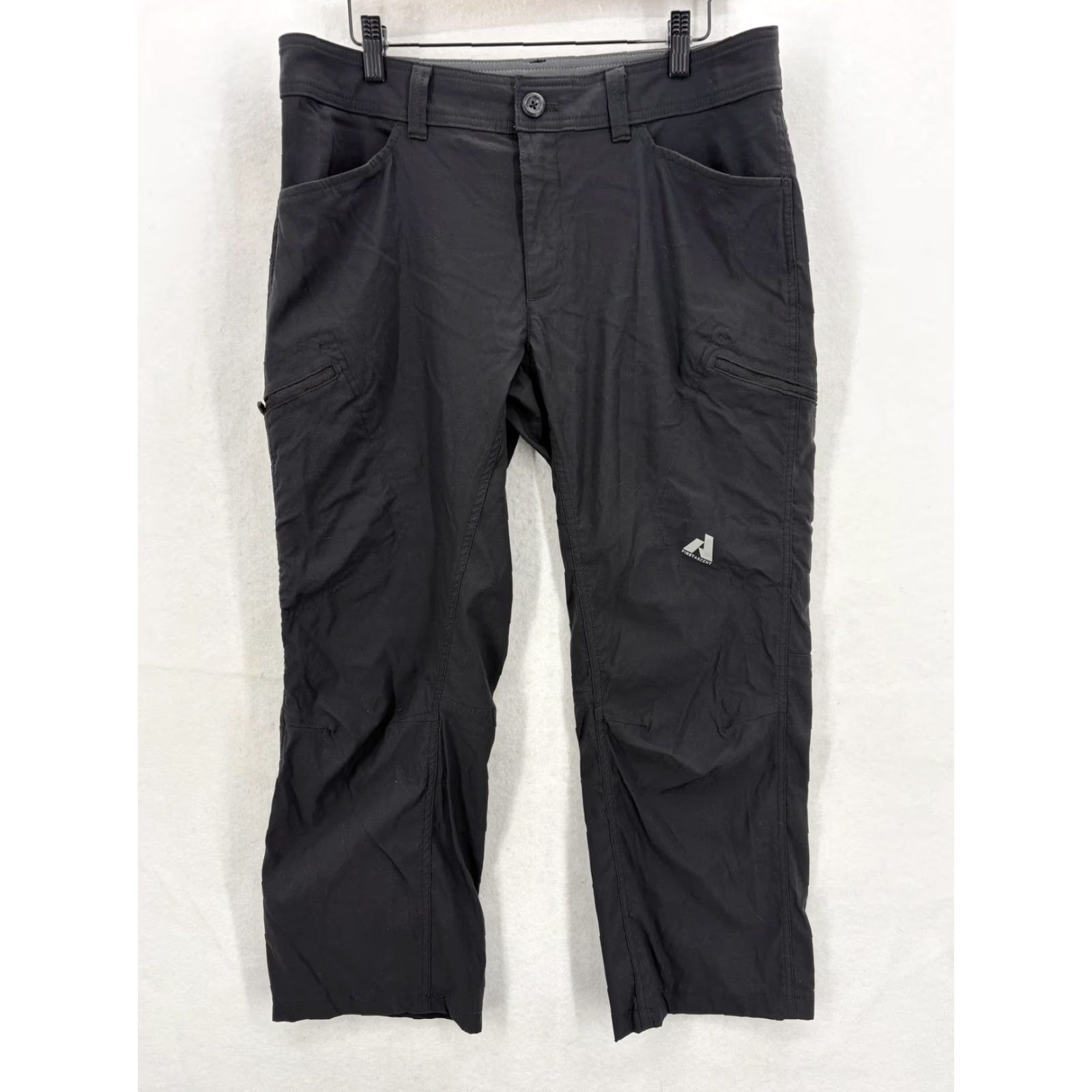 Eddie Bauer Eddie Bauer First Ascent Pants Mens 34x26 Black Cropped Hiking Nylon Stretch Pants Size US 34 / EU 50 - 2 Thumbnail