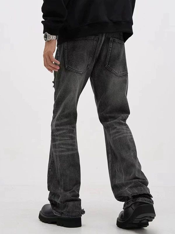 Vintage American high street men's slim retro washed ripped jeans Size US 32 / EU 48 - 4 Thumbnail