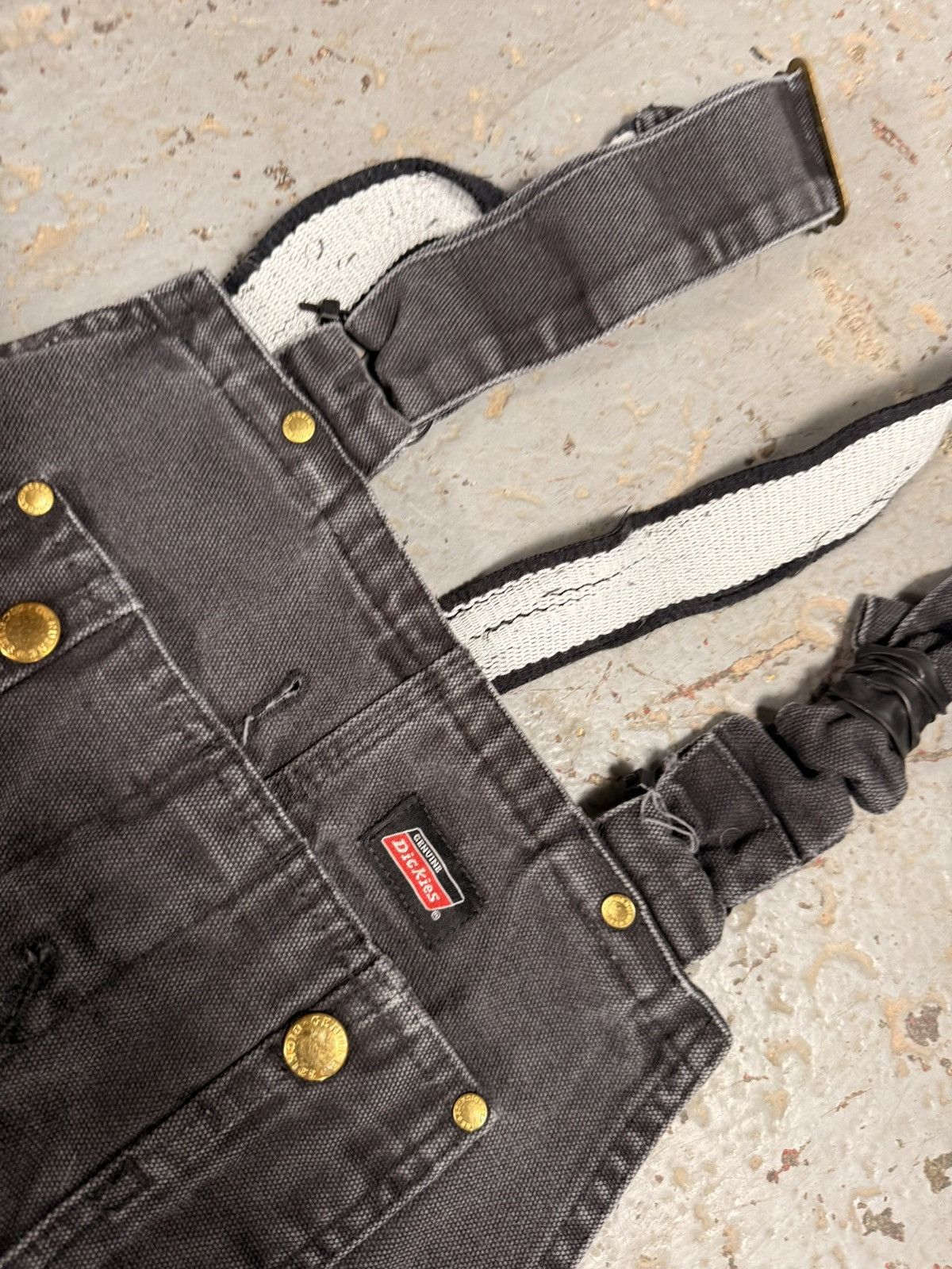 Dickies Perfectly Distressed Dickies Denim Overalls Size US 34 / EU 50 - 4 Thumbnail
