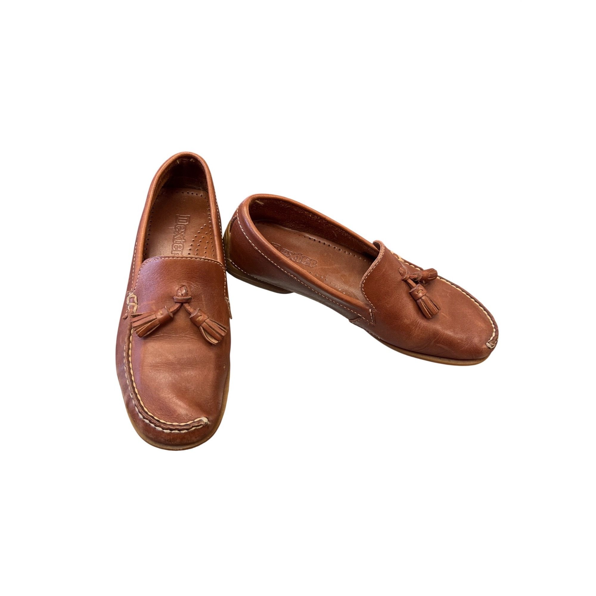 Dexter Shoe Company Dexter wms brown leather handmade dress casual loafers sz 8M Size US 8 / IT 38 - 1 Thumbnail