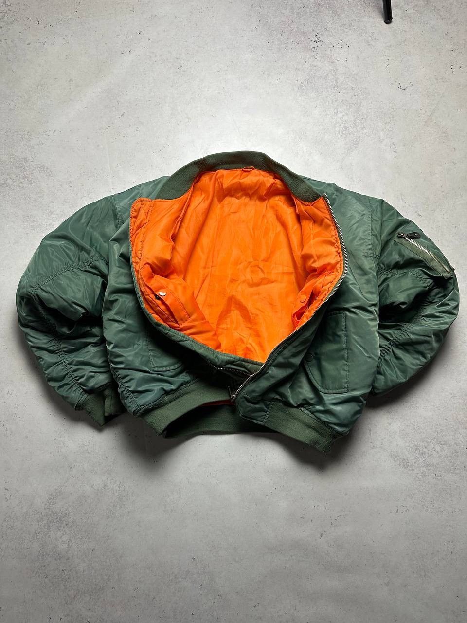 Alpha Industries × Vintage Vintage MA-1 Pversized Bomber Jacket Y2K L Size US L / EU 52-54 / 3 - 7 Thumbnail
