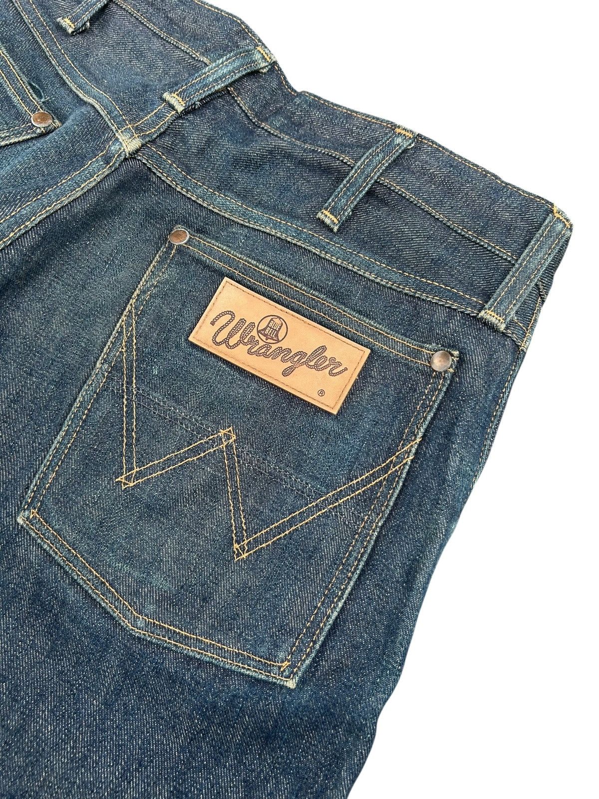 Kapital VINTAGE WRANGLER BLUE BELL SELVEDGE BAGGY SHORT DENIM JEANS Size US 32 / EU 48 - 5 Thumbnail