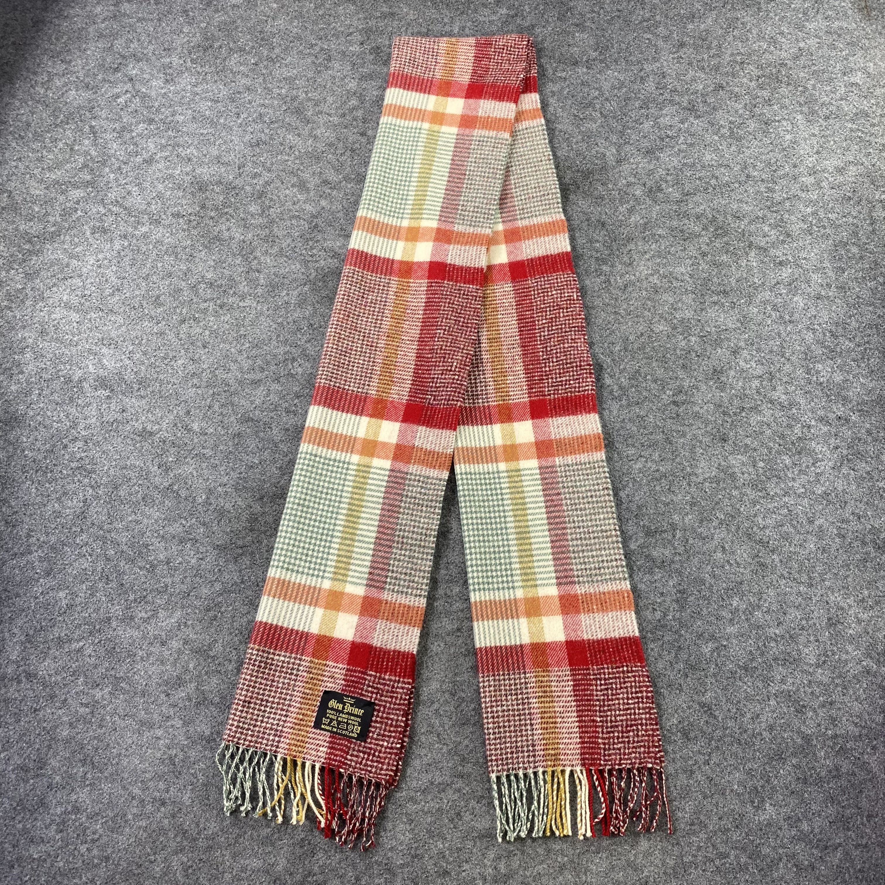 Vintage Glen Prince Wool Scarf / Muffler / Neckwear-T1551 Size ONE SIZE - 4 Thumbnail