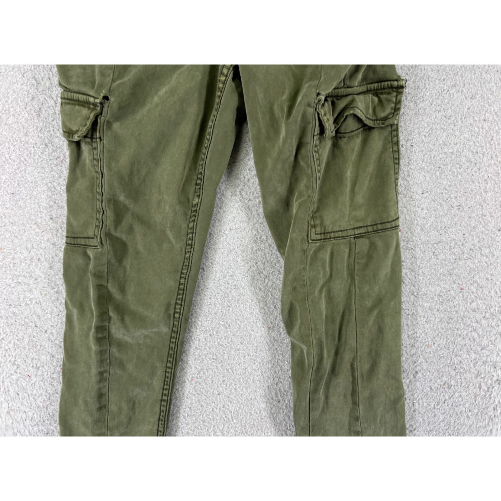 Old Navy Old Navy Rockstar High Rise Super Skinny Jeans Women 0 Green Denim Distressed 90s Size 25" / US 0 / IT 36 - 3 Thumbnail