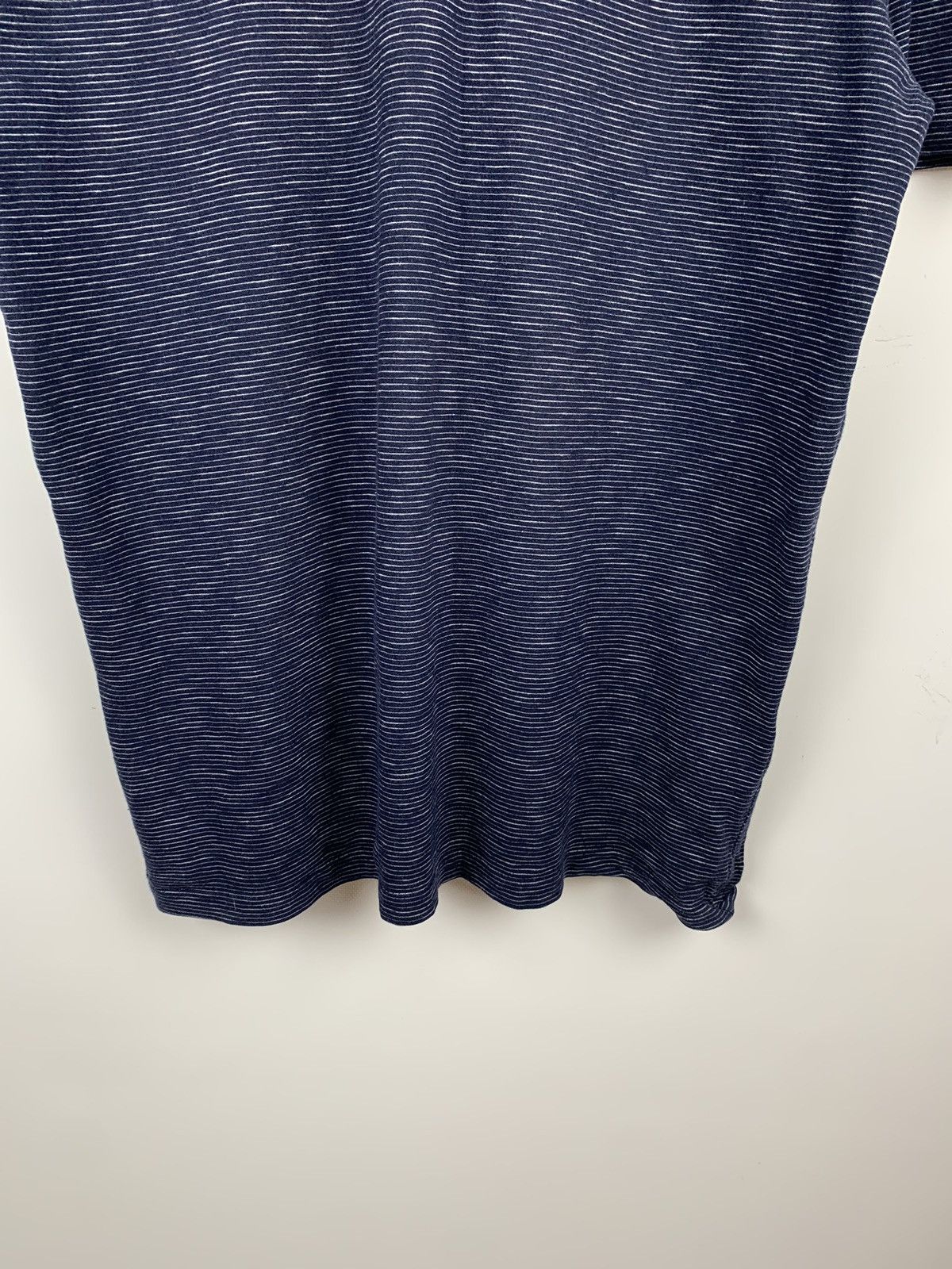 Allsaints Allsaints Cohen SS Polo Shirt Men’s Size XL Striped Blue Top Size US XL / EU 56 / 4 - 3 Thumbnail