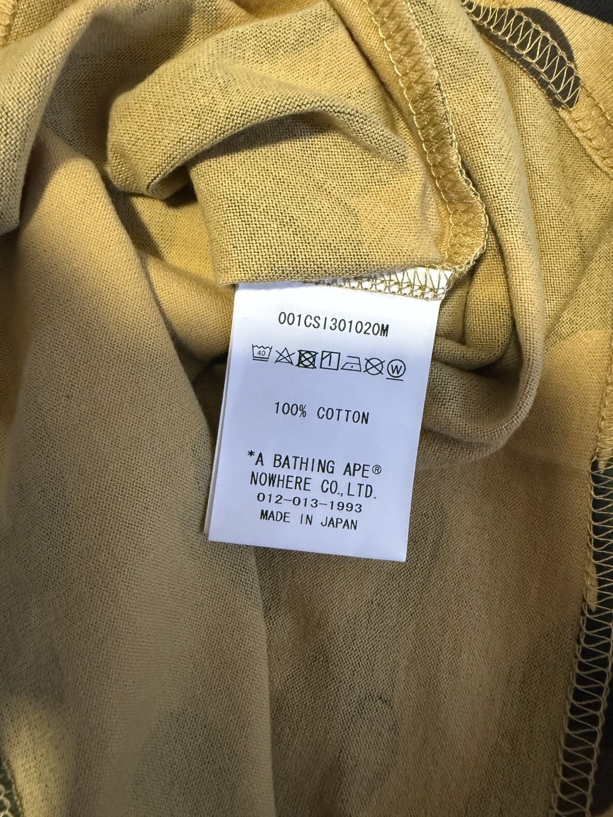 Bape Bape 1st camo college tee Size US L / EU 52-54 / 3 - 5 Thumbnail
