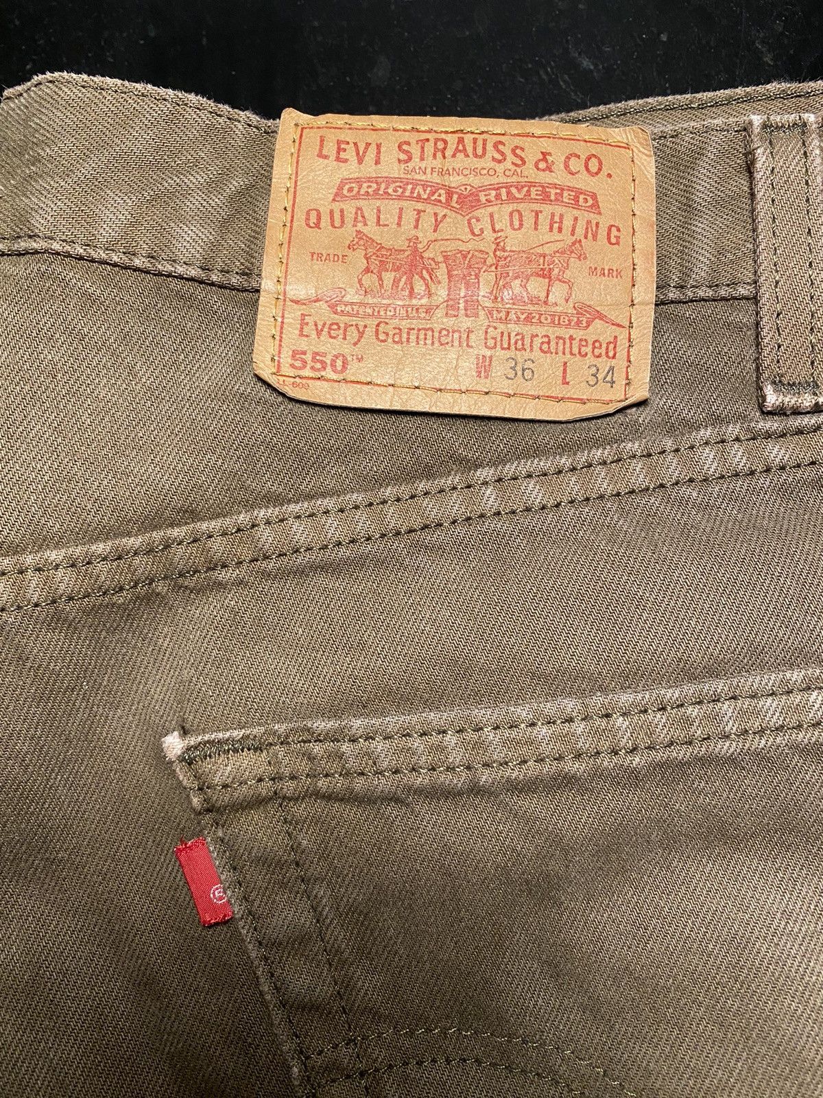 Levi's Vintage Clothing Levis 550 Relaxed Fit Size US 36 / EU 52 - 3 Thumbnail