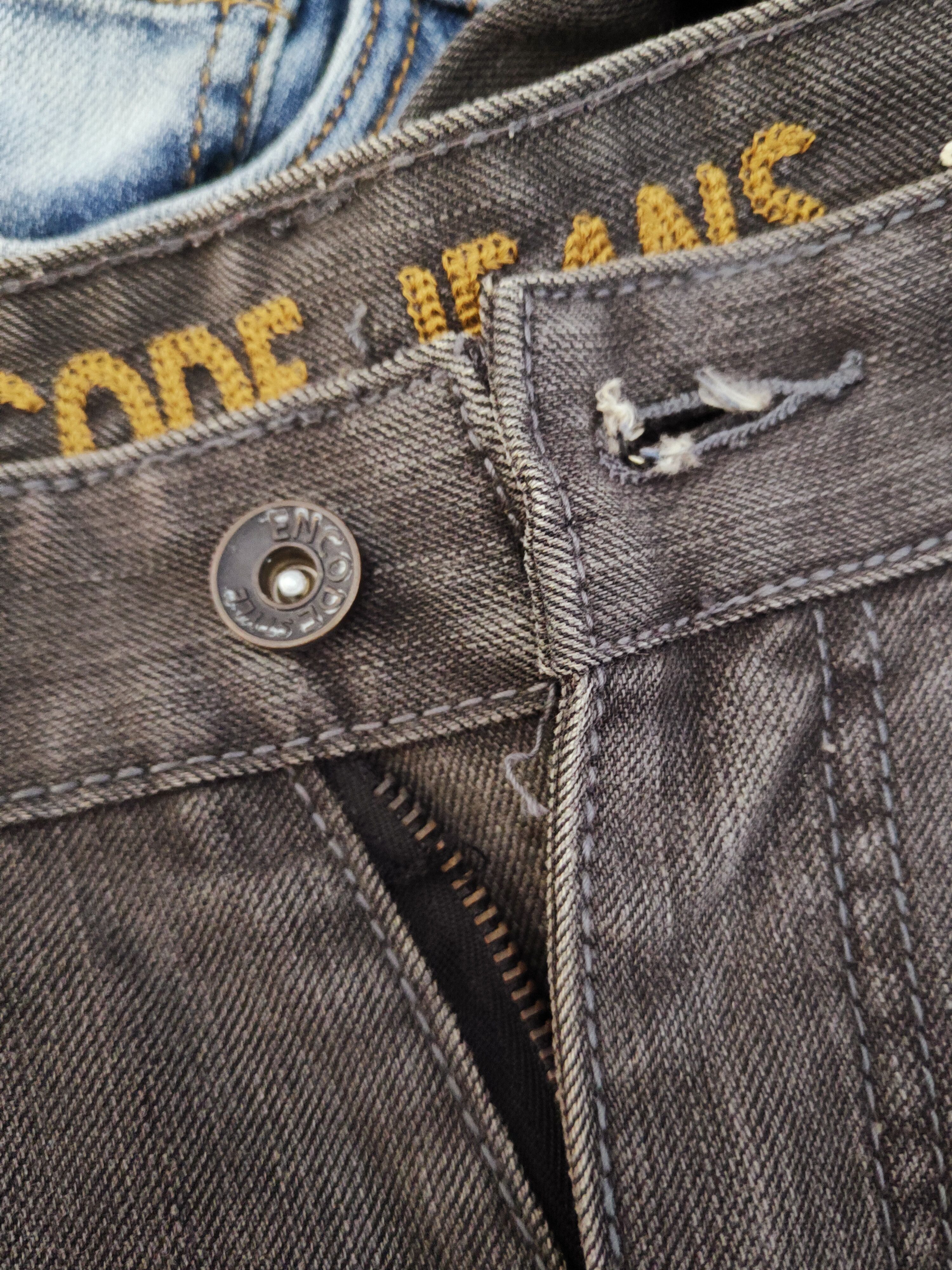 Japanese Brand × Vintage Encode Dark Brown Distressed Ripped Jeans Size US 38 / EU 54 - 14 Thumbnail