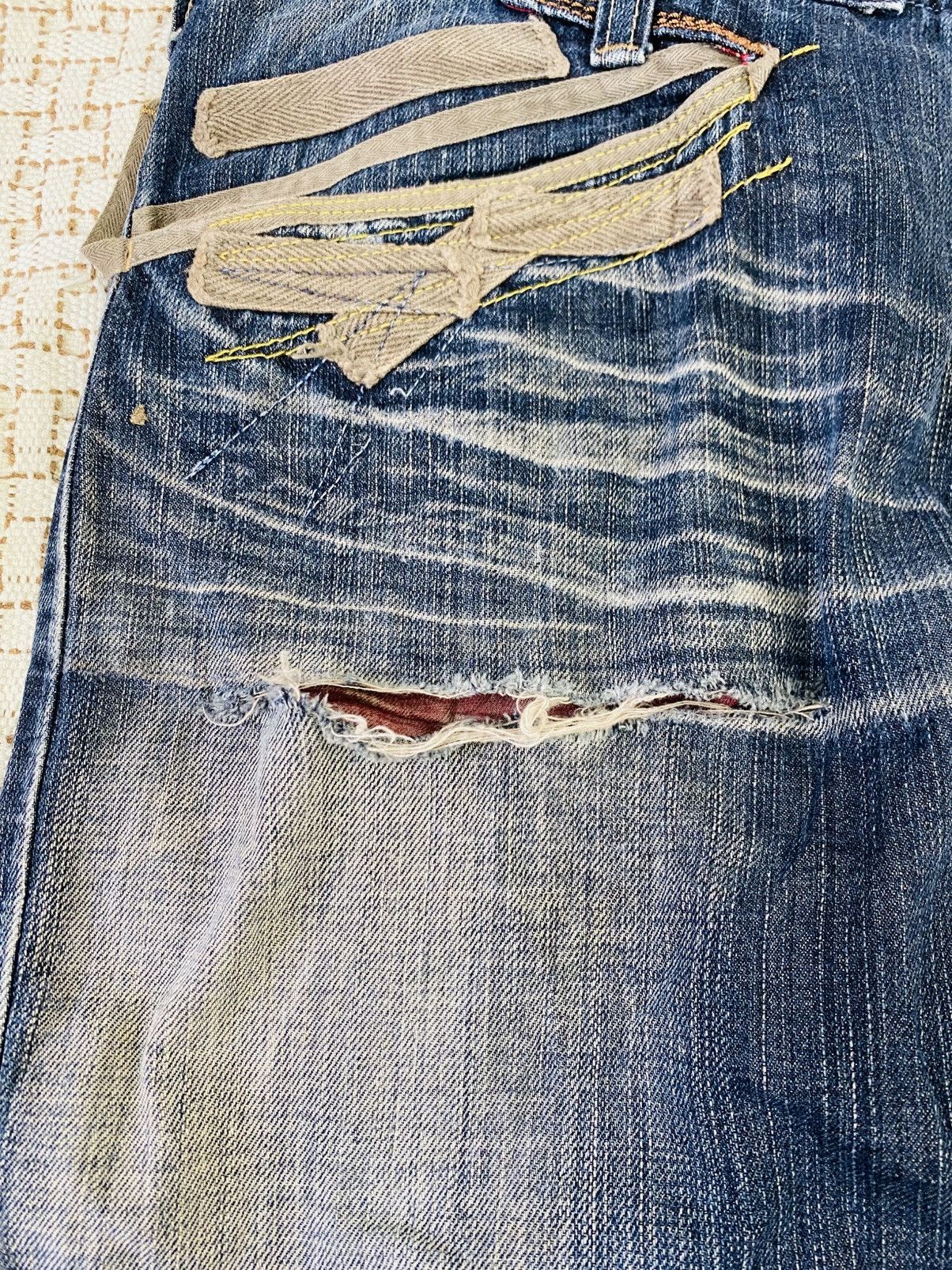 Marithe + Francois Girbaud Vintage Marithe Francois Girbaud Distressed Jeans Size US 34 / EU 50 - 9 Thumbnail