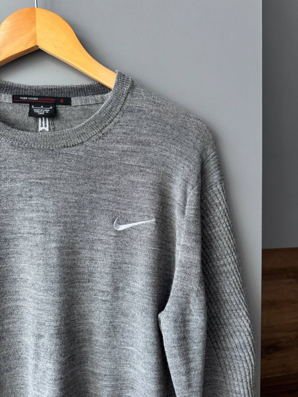 Nike × Tiger Woods Nike Tiger Woods Grey Wool Sweater Size US M / EU 48-50 / 2 - 3 Thumbnail