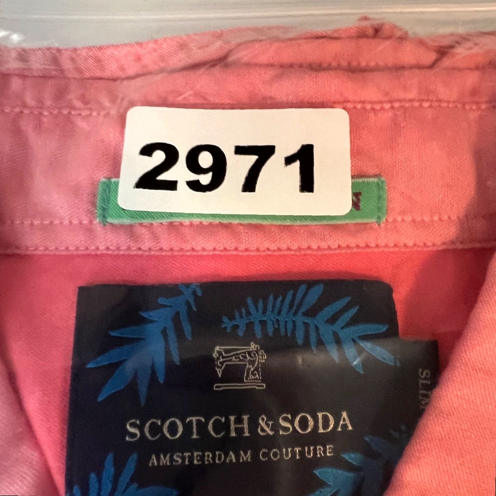 Scotch & Soda Scotch & Soda Pink Button-Up Shirt M Long Sleeve Cotton 100% Slim Fit Mens Button-Down Shirt Size US M / EU 48-50 / 2 - 8 Thumbnail
