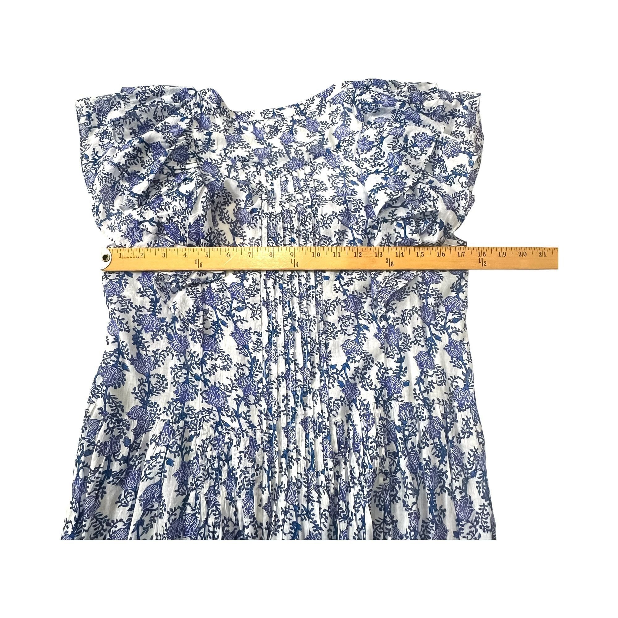 Isabel Marant Etoile Isabel Marant Étoile Godrana Blue Floral Cotton Mini Dress F Size M / US 6-8 / IT 42-44 - 12 Thumbnail
