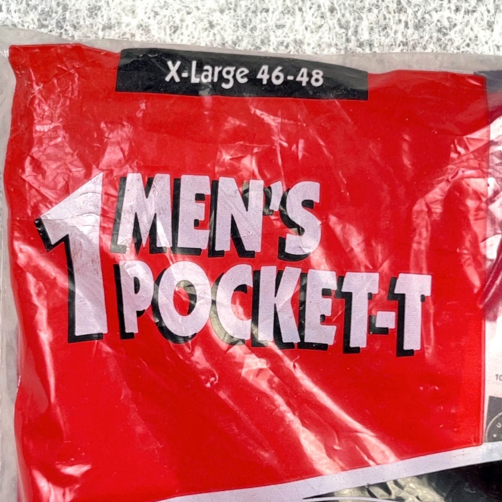 Fruit Of The Loom VINTAGE Fruit of the Loom Pocket T-Shirt XL Red Men 90s Shirt Size US XL / EU 56 / 4 - 3 Thumbnail