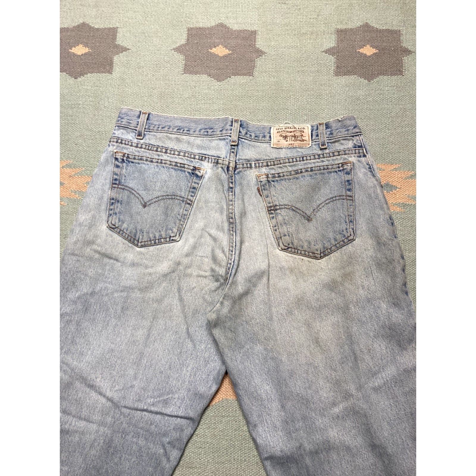 Levi's VINTAGE Levi’s 545 Jeans Baggy Light Wash 90s Y2K Silver Tab 36x30 Mens Jeans Size US 36 / EU 52 - 3 Thumbnail