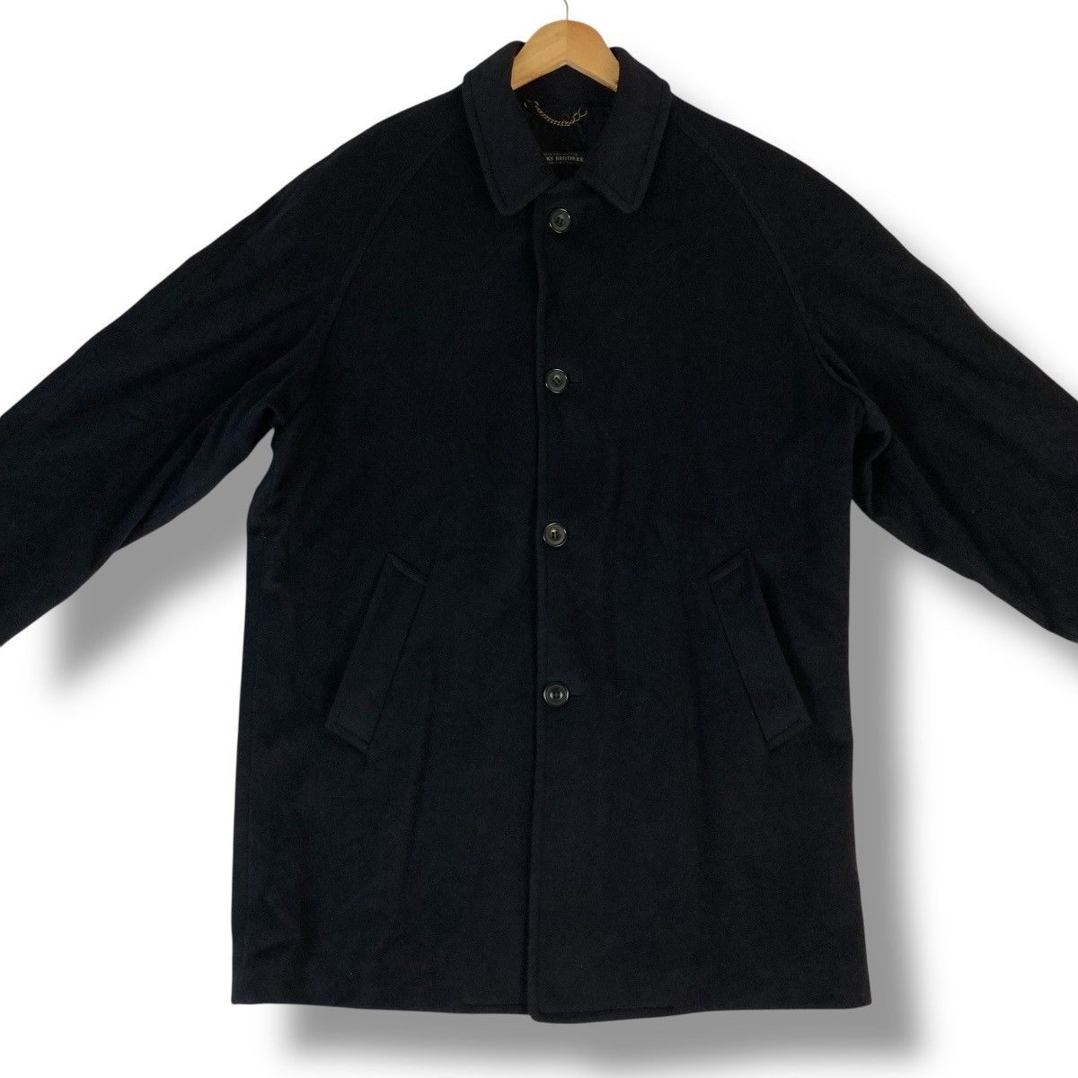 Brooks Brothers 🇬🇧 VINTAGE BROOKS BROTHERS WOOL OVERCOAT JACKET Size US M / EU 48-50 / 2 - 4 Thumbnail