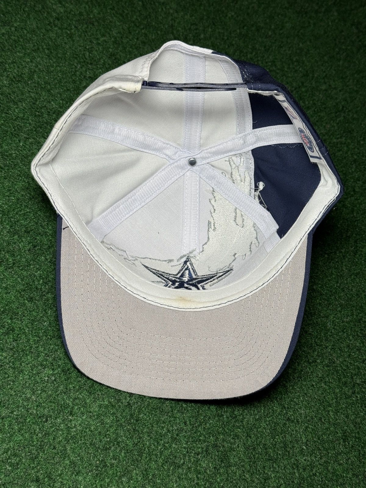 Logo Athletic Vintage Dallas Cowboys Logo 7 Splash White Snapback Hat Cap Size ONE SIZE - 6 Thumbnail