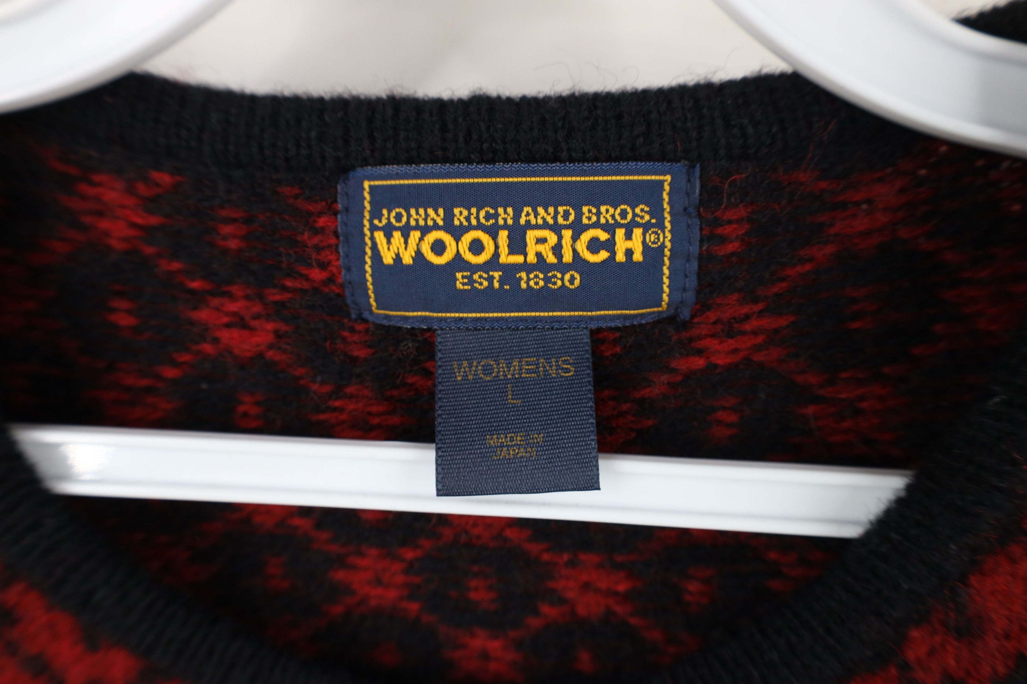 Vintage × Woolrich Woolen Mills Vintage 90s Woolrich Embroidered Knit Clasp Cardigan Sweater Size L / US 10 / IT 46 - 7 Thumbnail