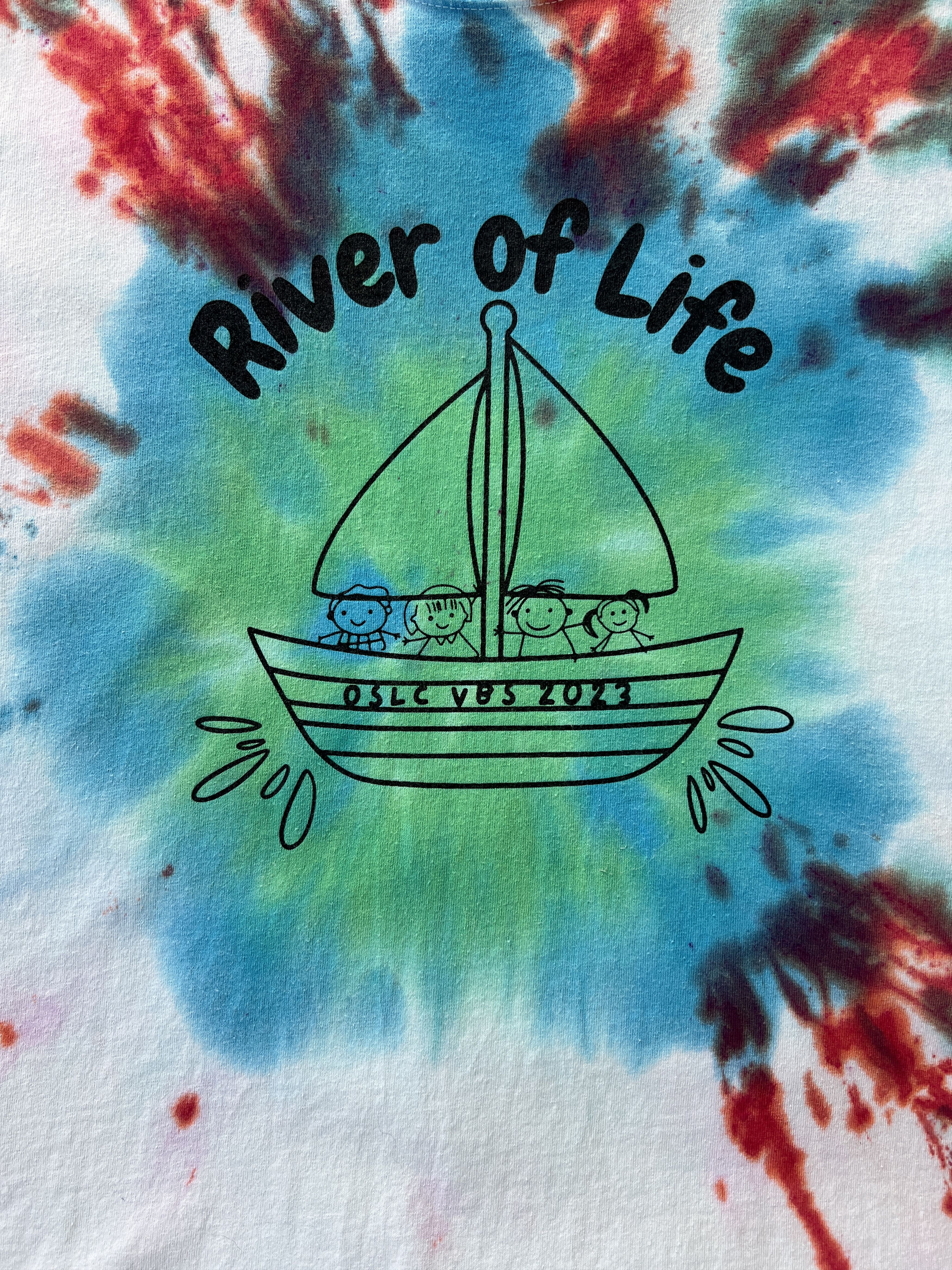 Vintage Tie & Dye T-Shirt Size US XL / EU 56 / 4 - 4 Thumbnail