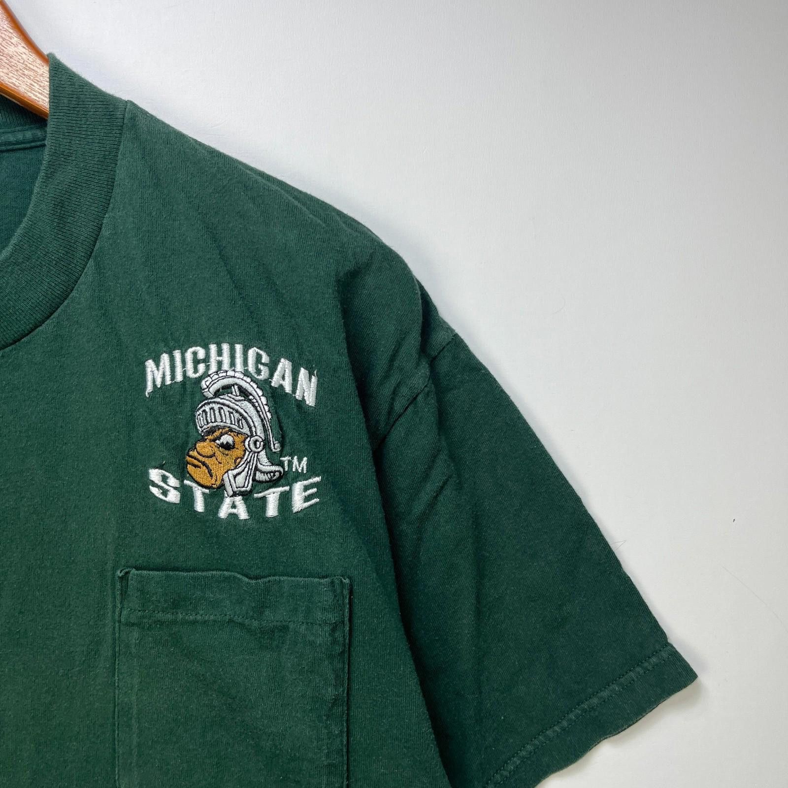 Other Vintage 90s Michigan State Spartans T Shirt XL Size ONE SIZE - 3 Thumbnail
