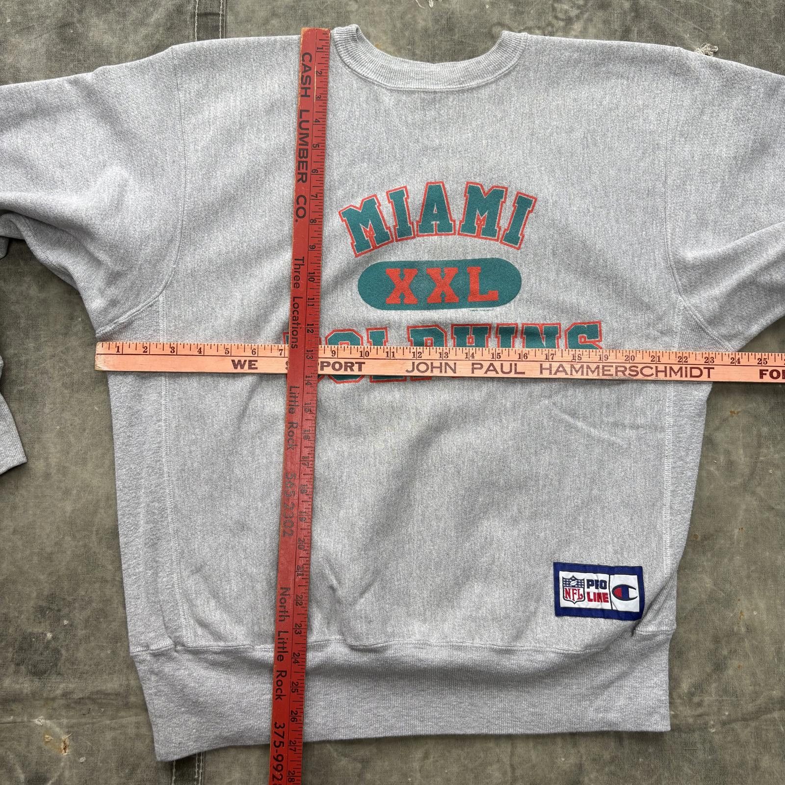Champion Vintage 90s Miami Dolphins Champion Reverse Weave Sweatshirt Size US XL / EU 56 / 4 - 6 Thumbnail