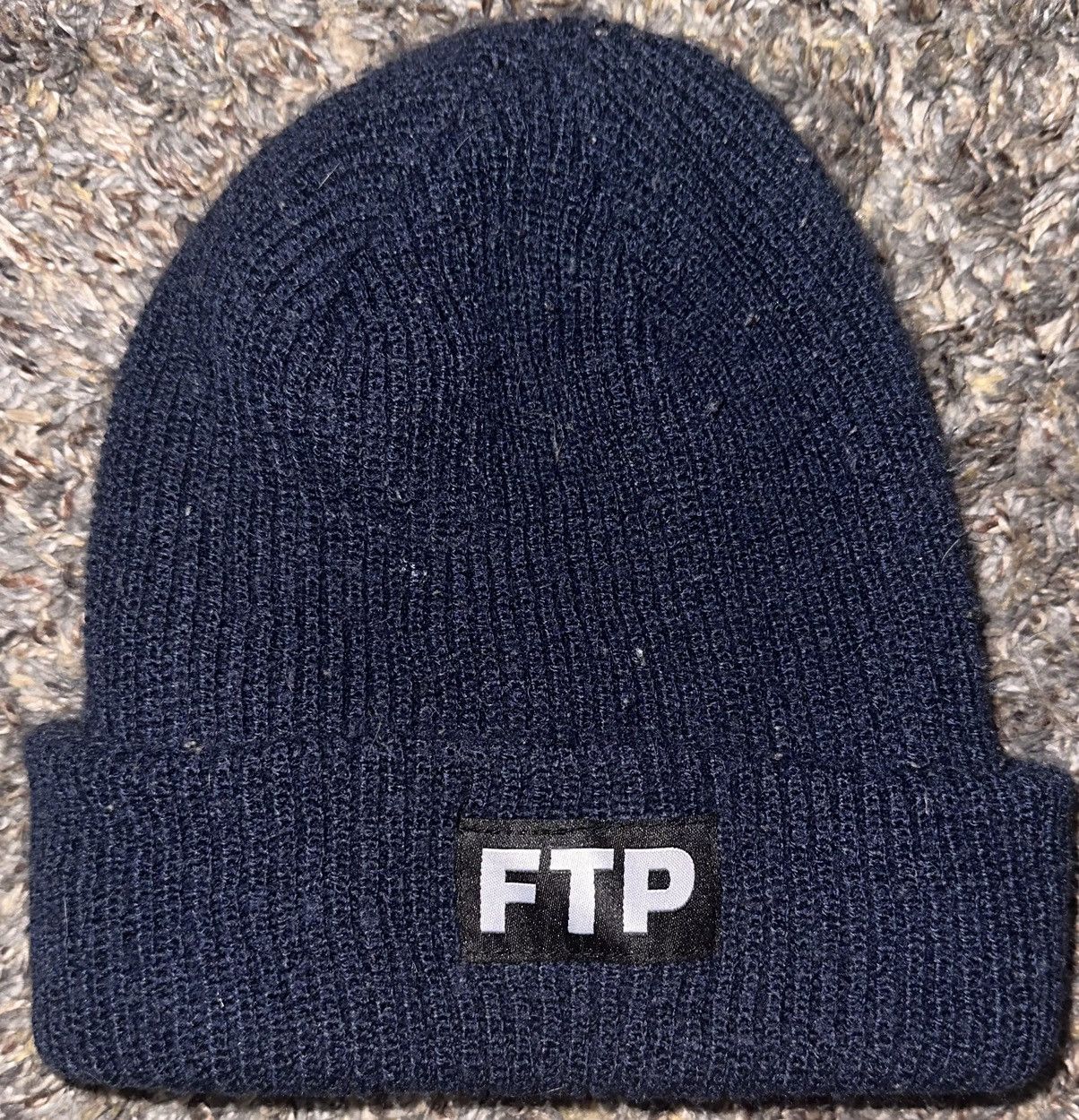 Fuck The Population Ftp navy beanie Size ONE SIZE - 1 Thumbnail