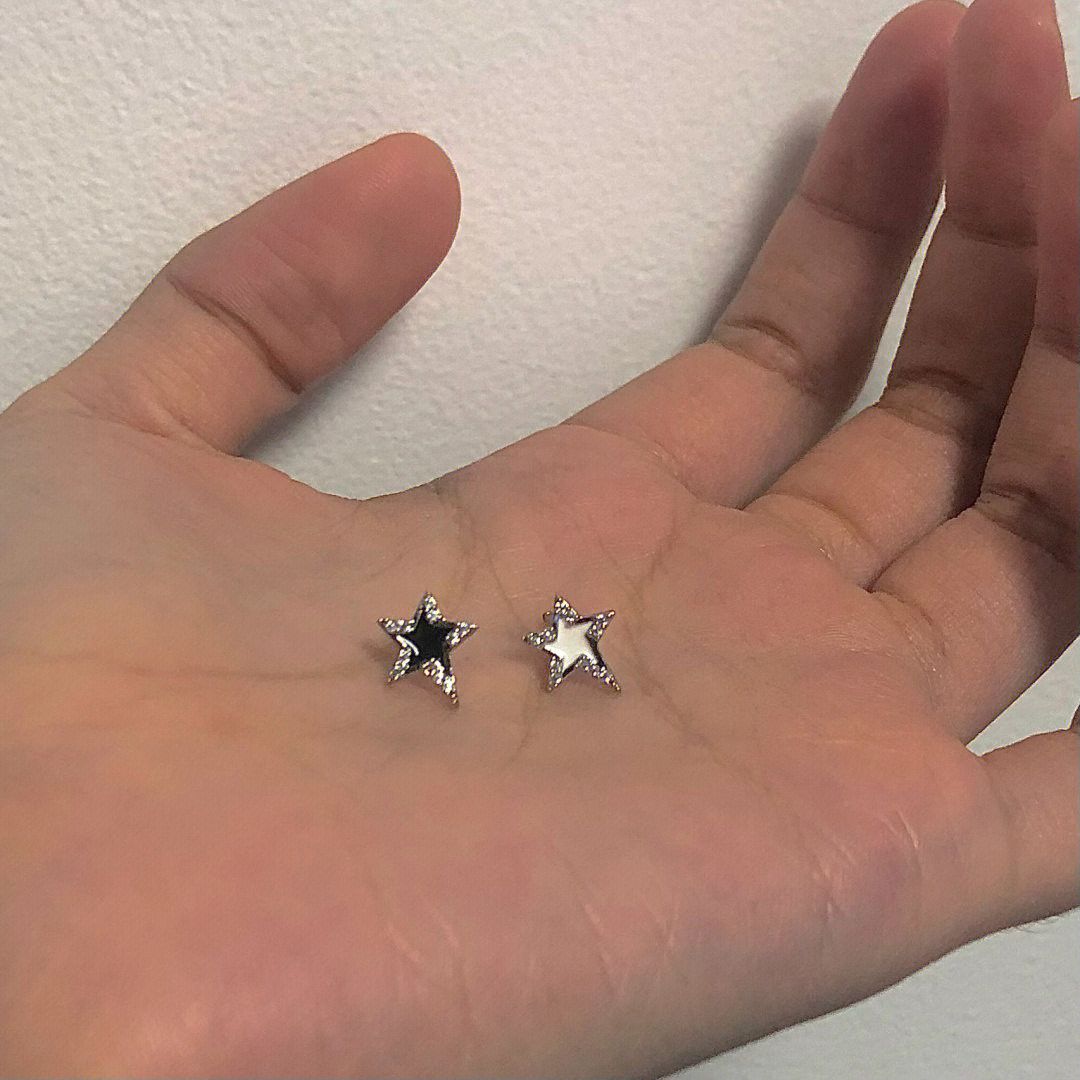 Jewelry × Sterling Silver Star Crazy Earrings One Pairs Chrome Jewelry Size ONE SIZE - 6 Thumbnail