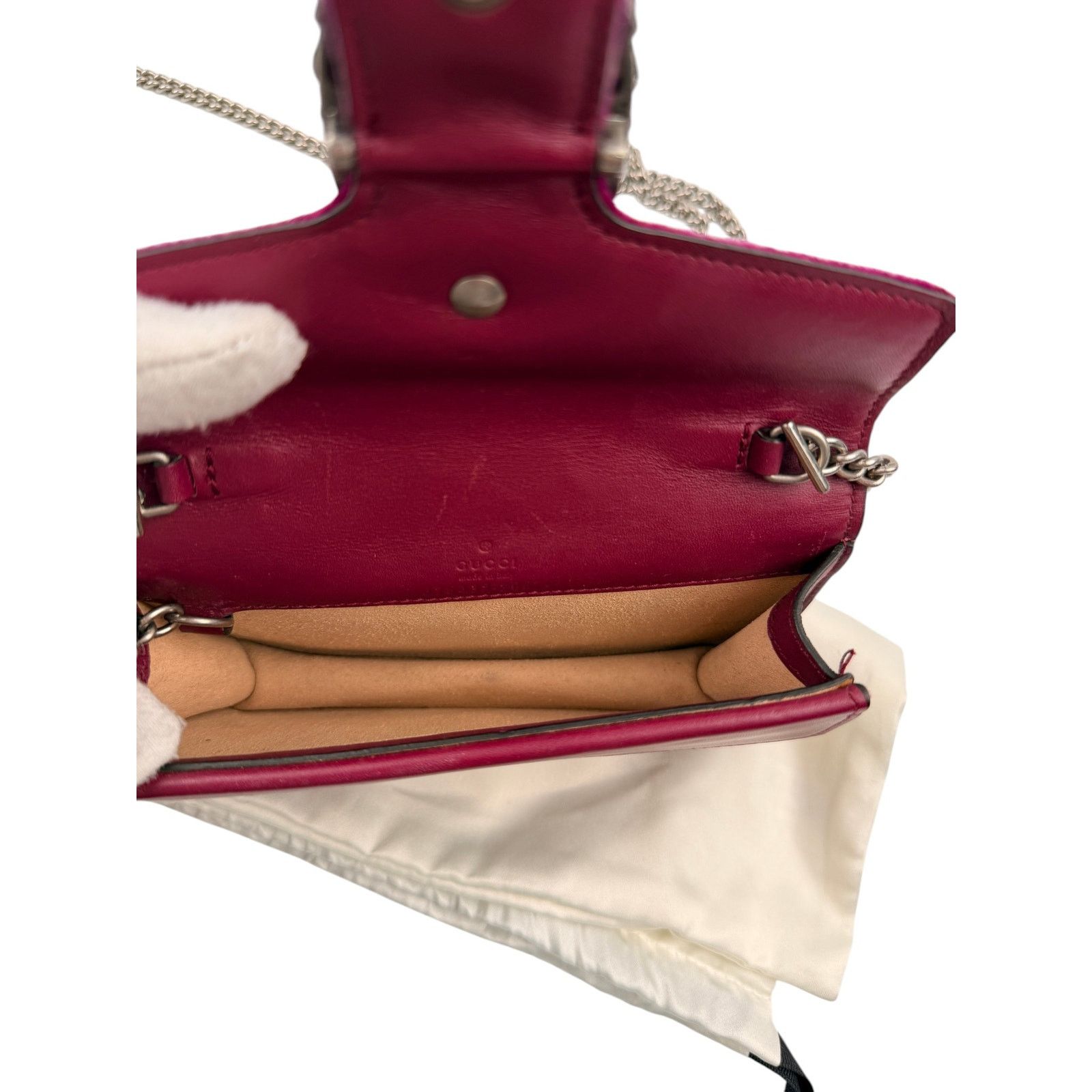 Gucci Gucci Purple Super Mini Velvet Dionysus Crossbody Bag Size ONE SIZE - 7 Thumbnail