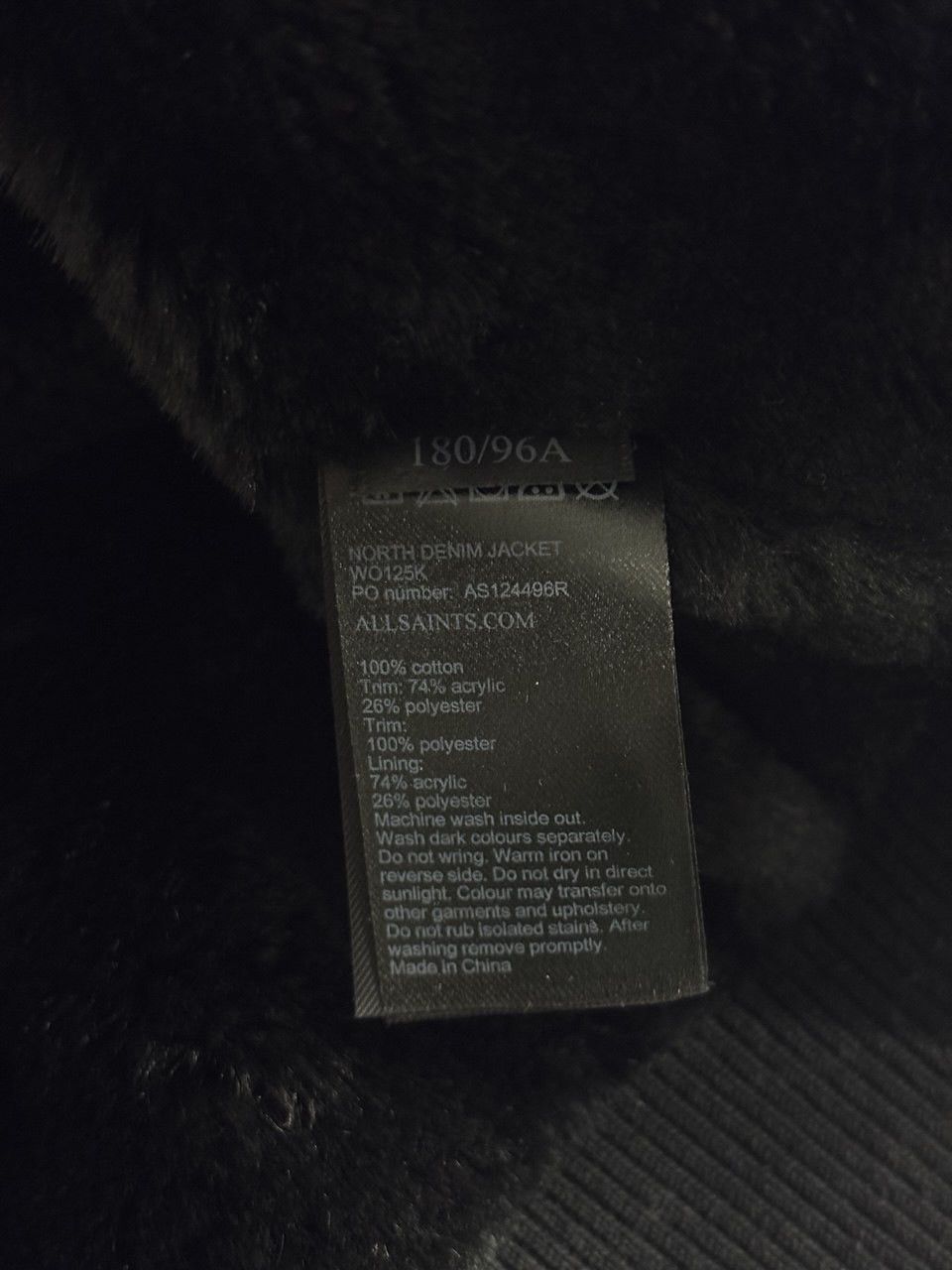 Allsaints All Saints North Denim Jacket Faux Fur Collar & Lining Size S / US 4 / IT 40 - 19 Thumbnail