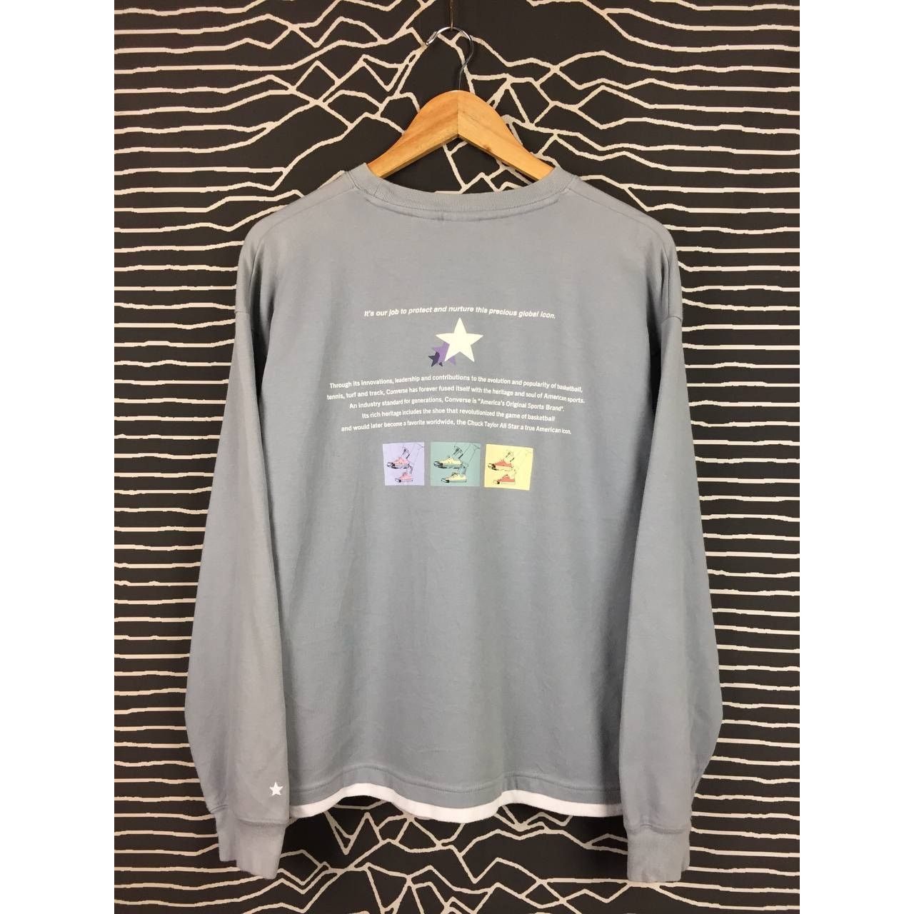Converse × Vintage Converse America's Original Sport Brand Longsleeve Tee Size US M / EU 48-50 / 2 - 1 Thumbnail