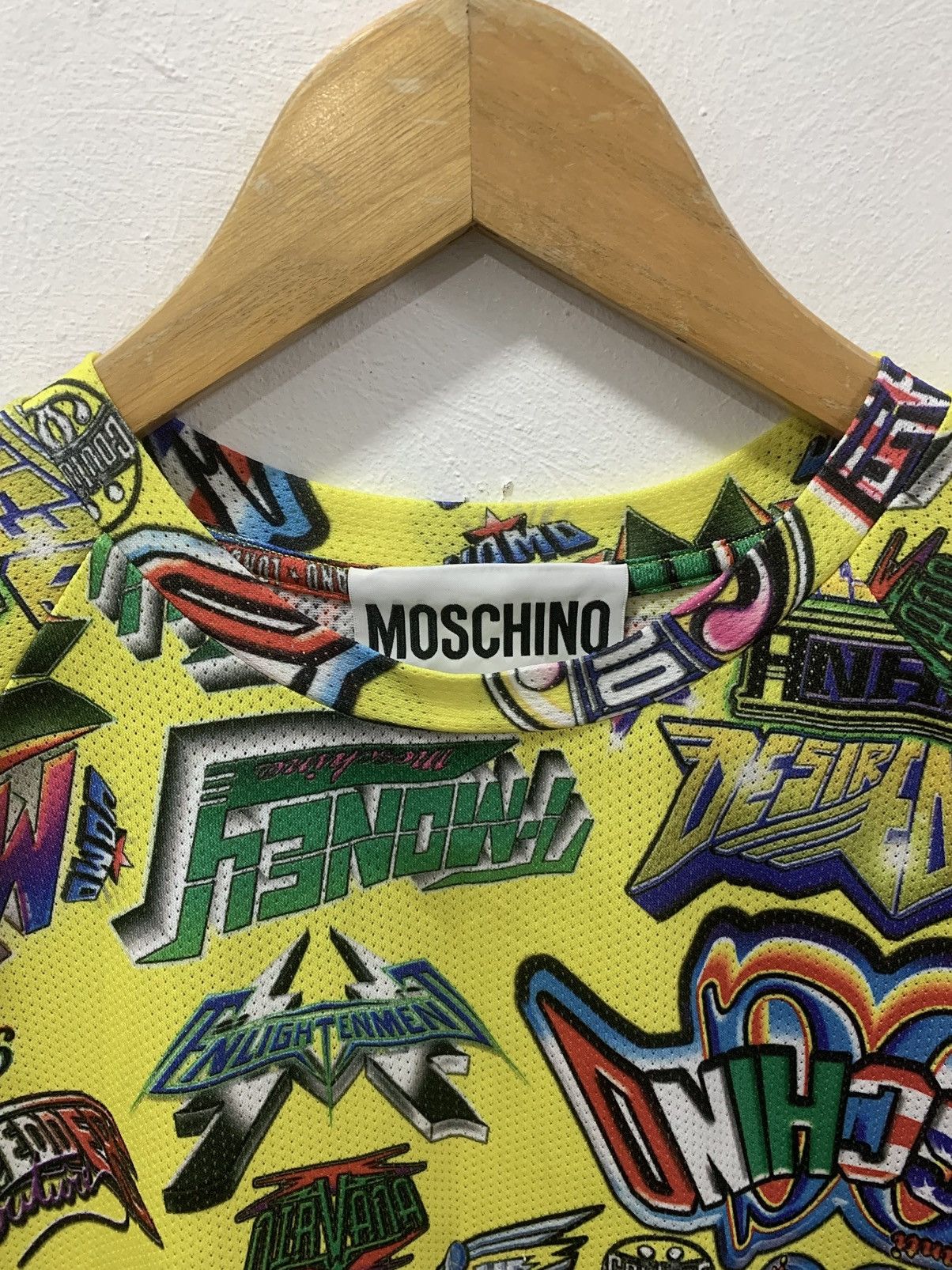 Moschino MOSCHINO COUTURE AOP - MULTI LOGO MESH TOP Size US XS / EU 42 / 0 - 4 Thumbnail