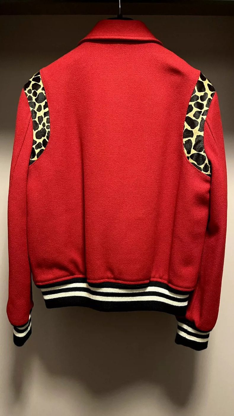 Saint Laurent Paris Saint Laurent Red Leopard Bomber Jacket- Size US M / EU 48-50 / 2 - 3 Thumbnail