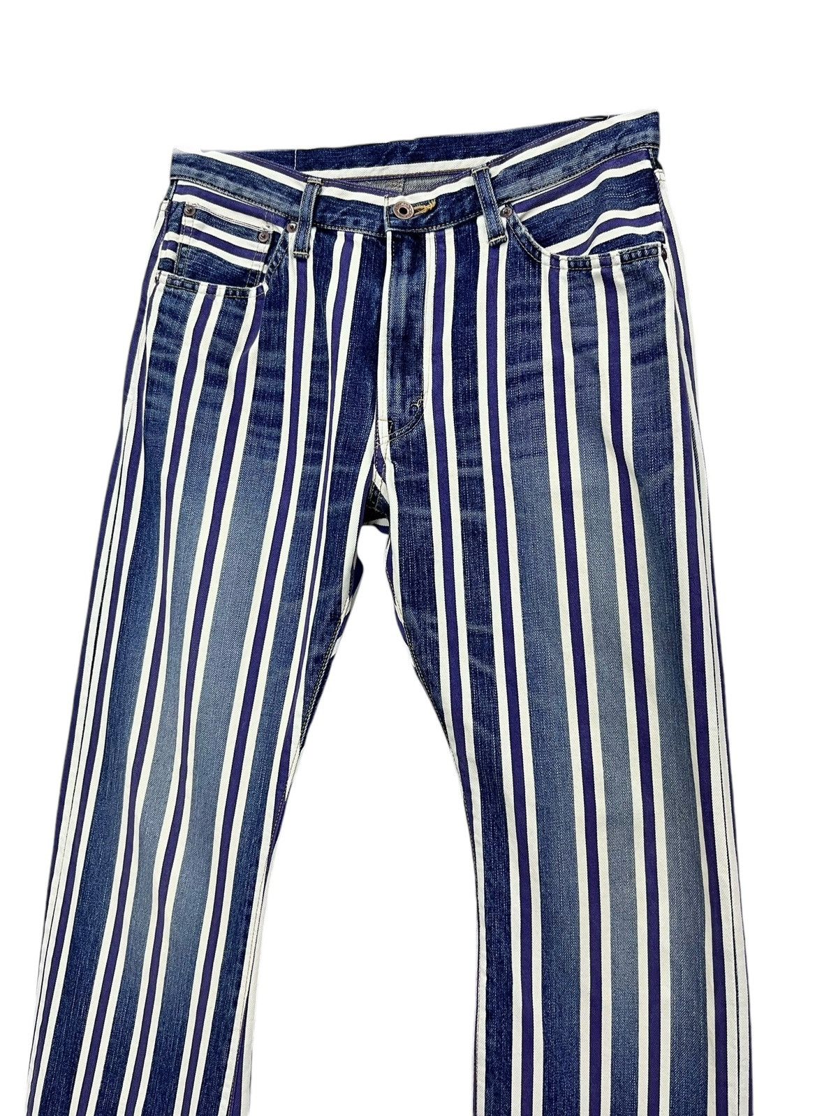 Edwin RARE🔥Vintage EDWIN 13oz GRAND BLUE SELVEDGE DENIIM JAPAN Size US 30 / EU 46 - 3 Thumbnail