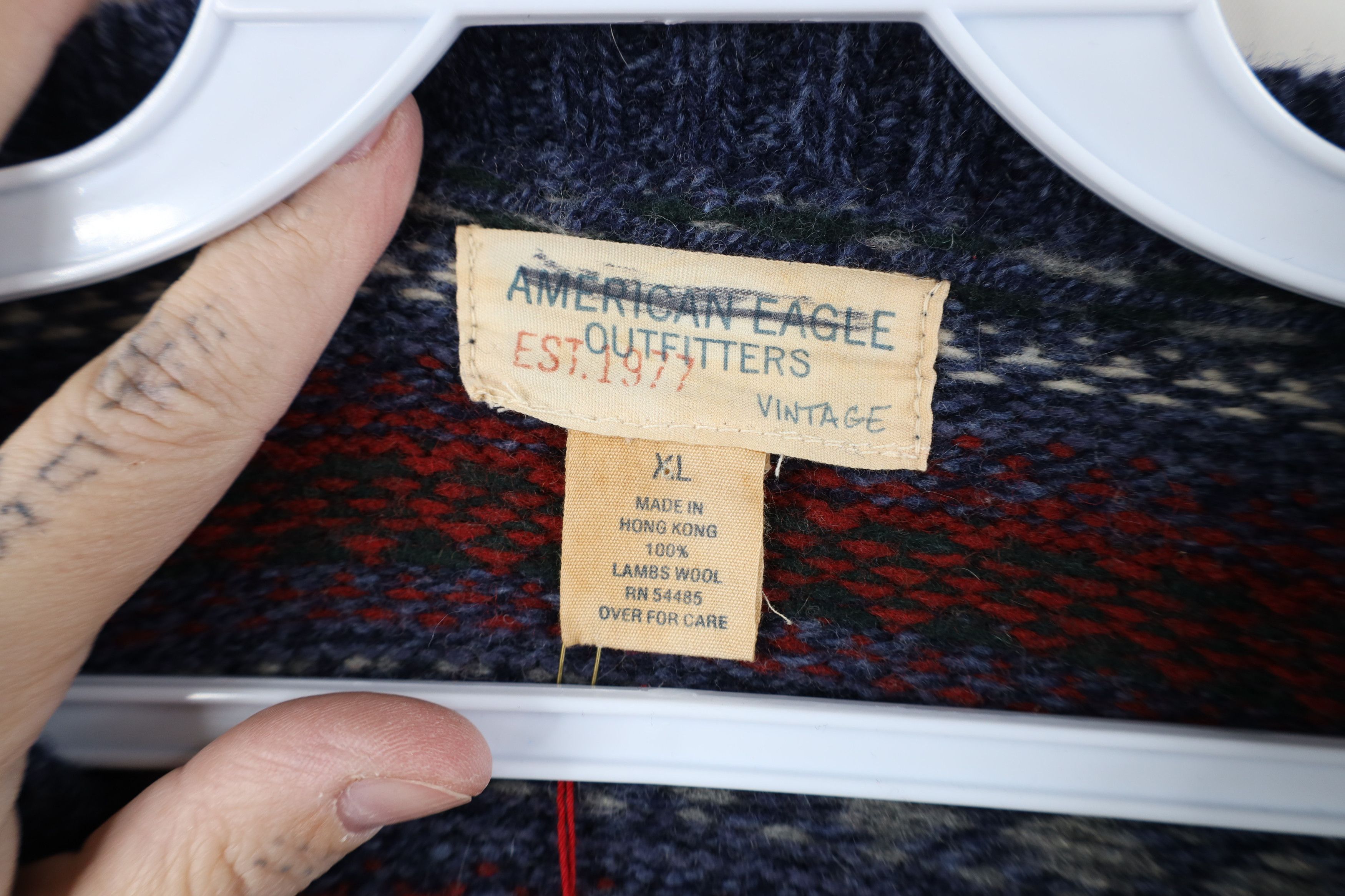 American Eagle Outfitters Deadstock Vtg 90s Y2K American Eagle Outfitters Sweater Size XL / US 12-14 / IT 48-50 - 5 Thumbnail