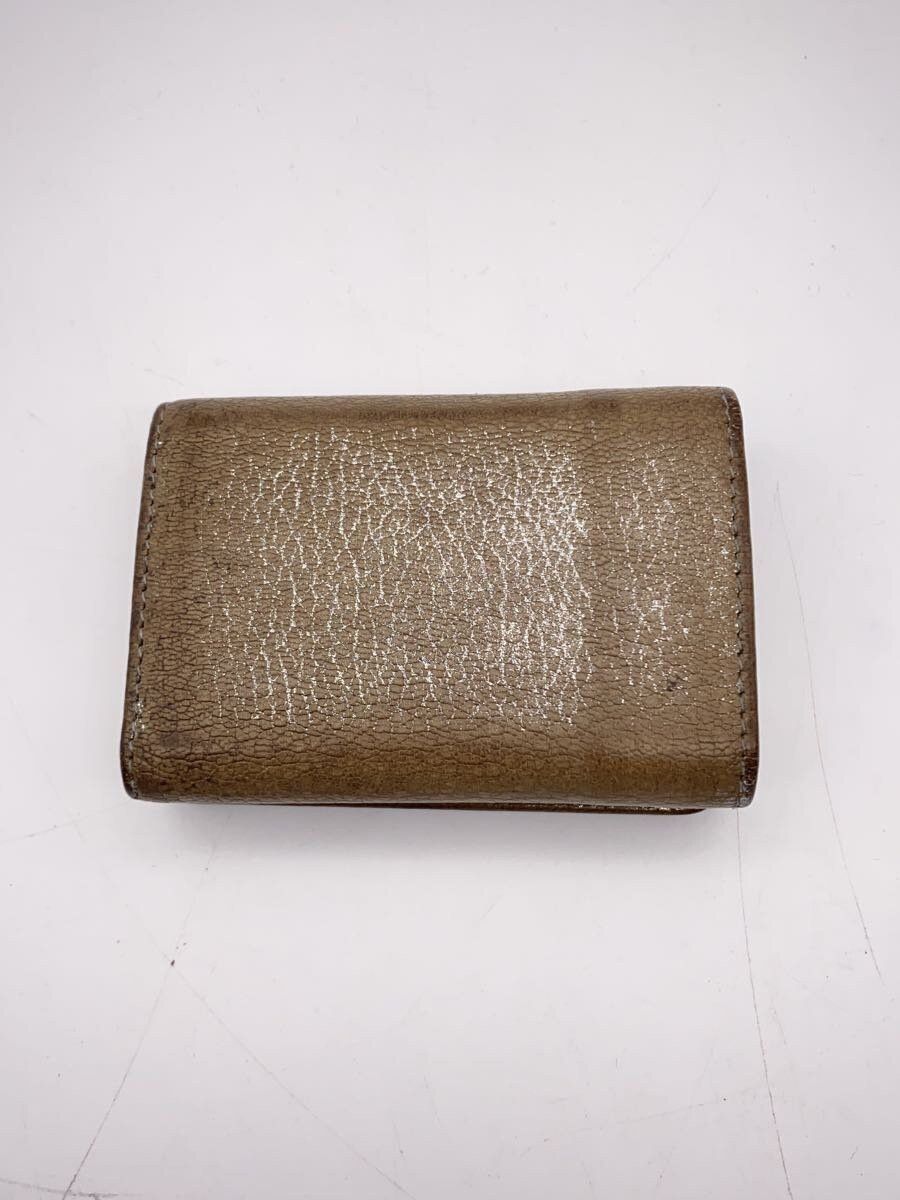 Balenciaga Balenciaga Leather Tri-Fold Wallet Khaki Size ONE SIZE - 2 Thumbnail