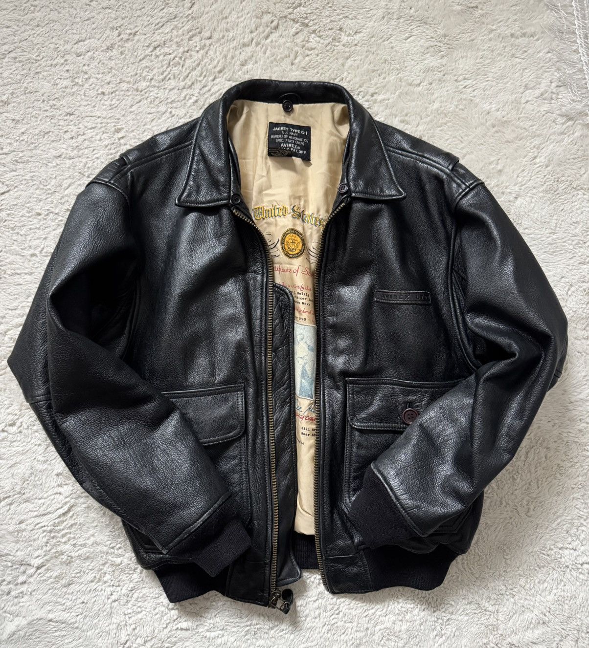 Avirex Avirex Leather Jacket Bomber Type G-1 G1 Size US M / EU 48-50 / 2 - 1 Thumbnail