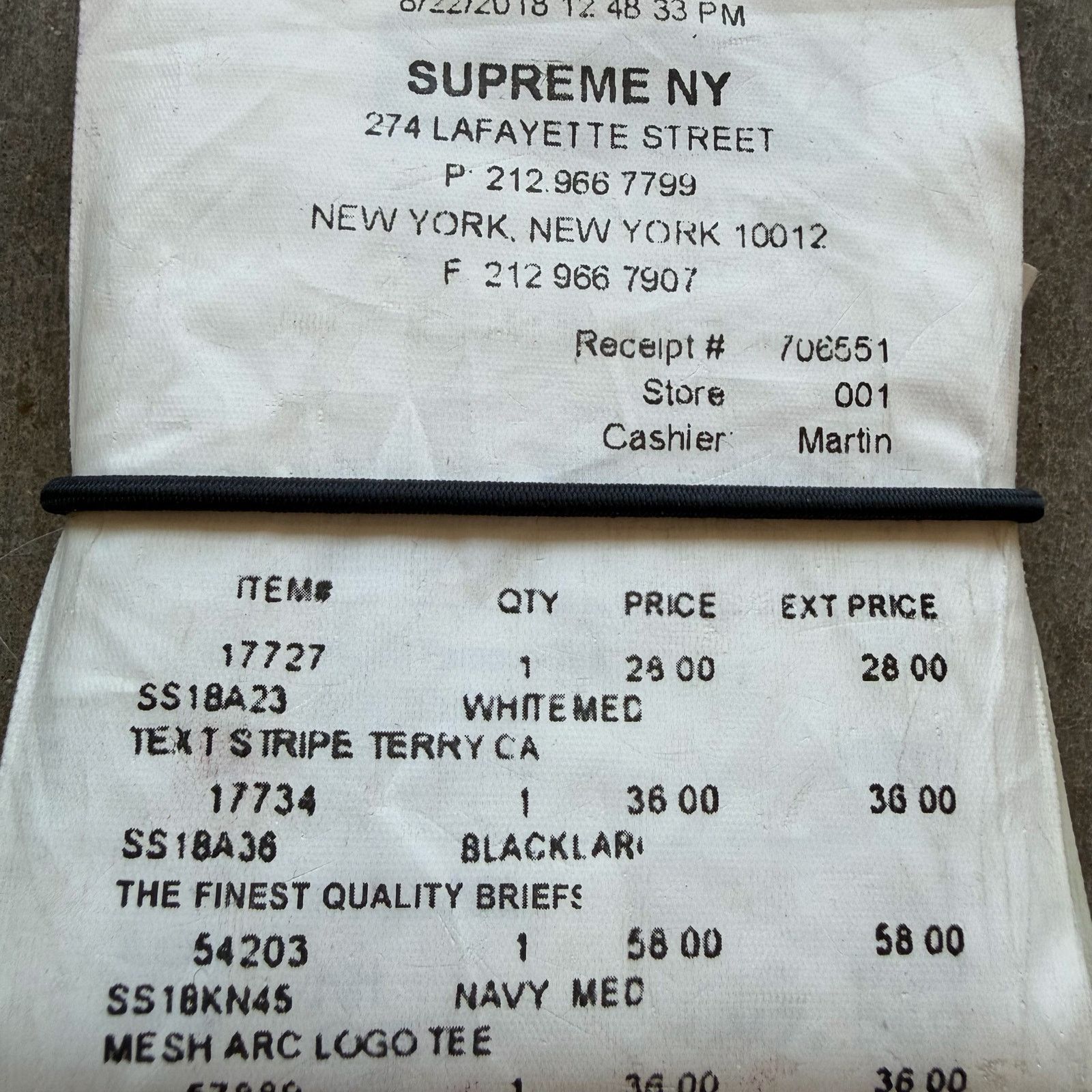 Supreme Supreme x MM6 Maison Margiela Receipt Wallet Size ONE SIZE - 2 Thumbnail