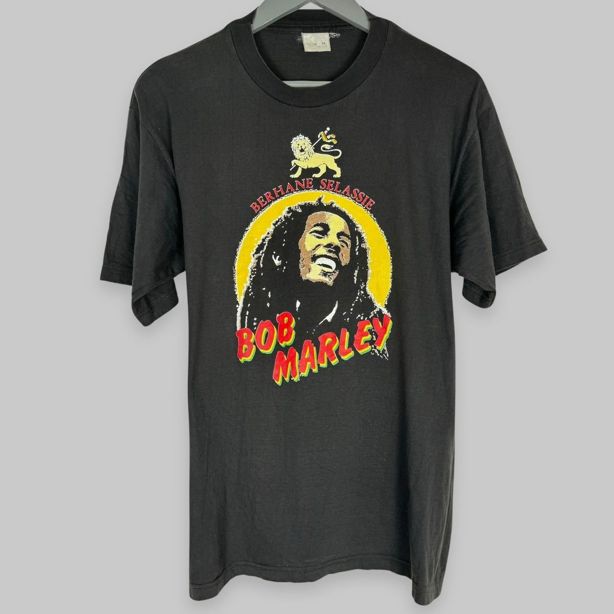 Bob Marley Vintage 90s Bob Marley Berhane Selassie Rare Euro T Shirt Size US L / EU 52-54 / 3 - 1 Thumbnail