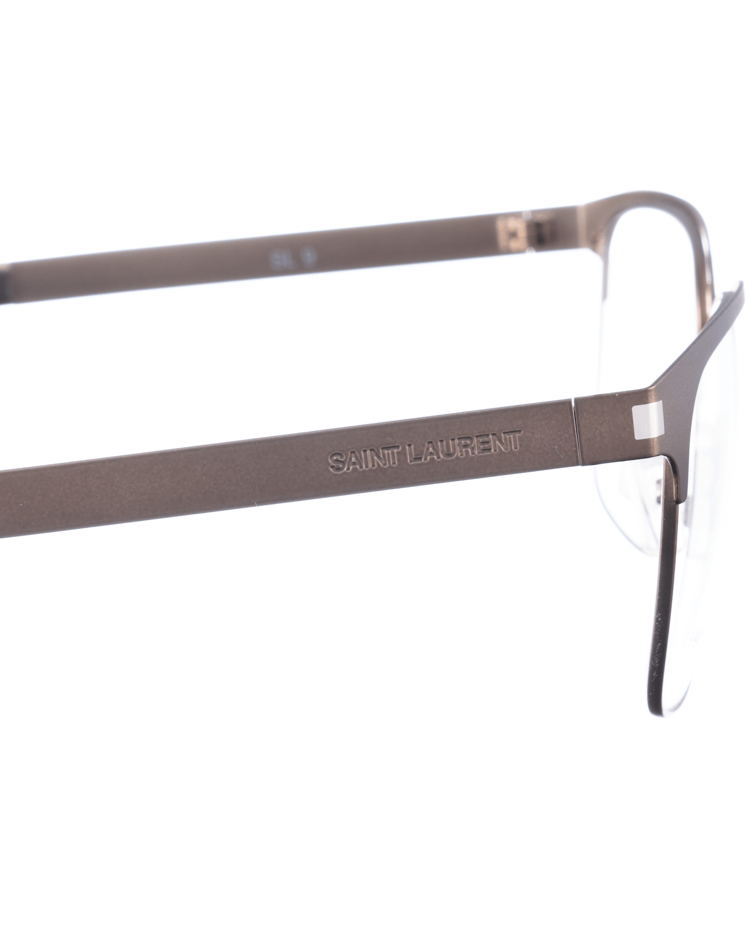 Saint Laurent Paris Saint Laurent 00s Oversized Brown Clubmaster Glasses Size ONE SIZE - 3 Thumbnail