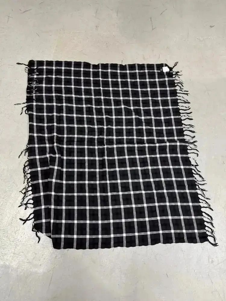 Yohji Yamamoto Yohji Yamamoto Y's Plaid Scarf-2505 Size ONE SIZE - 4 Thumbnail