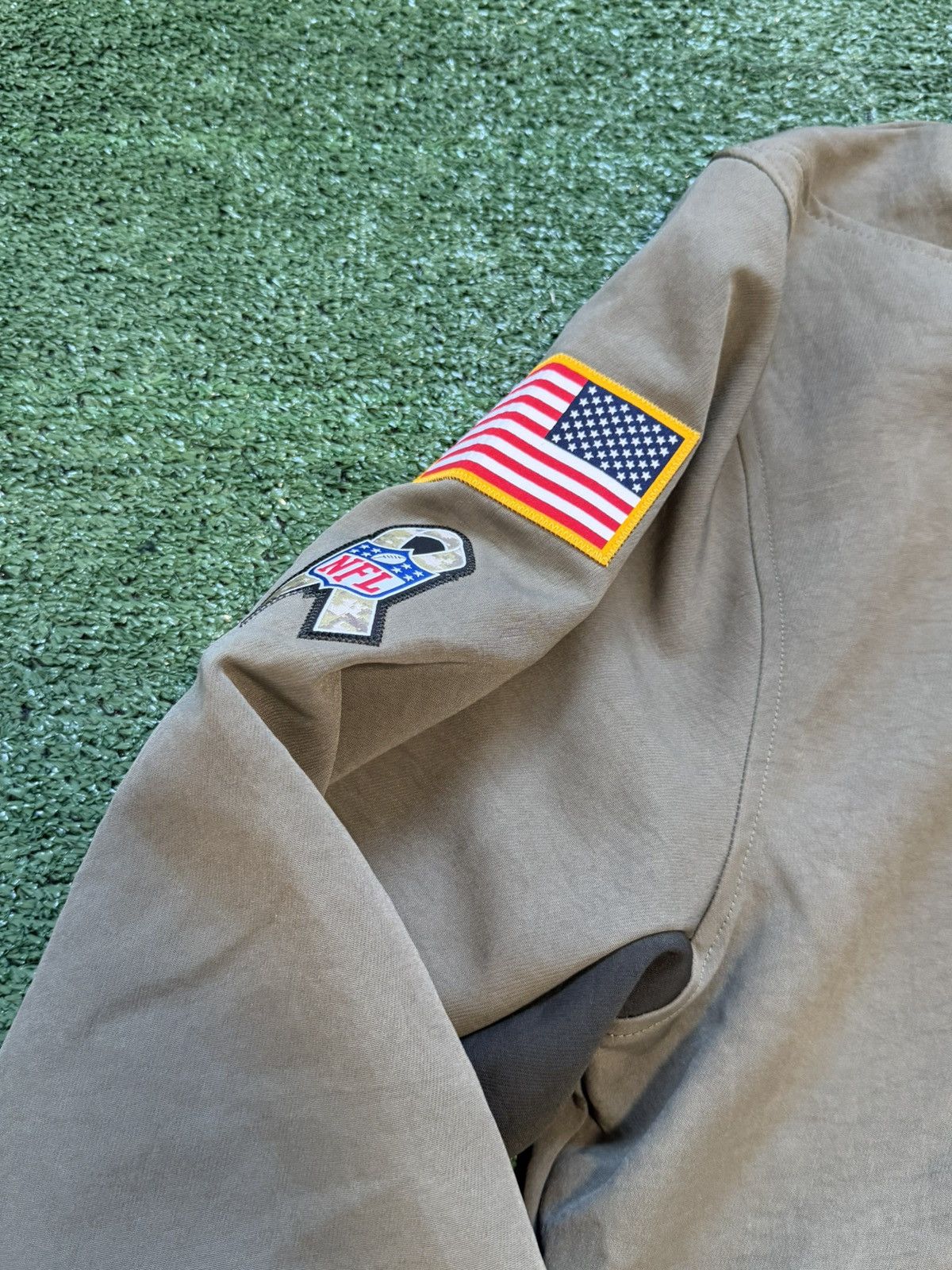 Nike Detroit Lions Nike NFL Salute to Service Full Zip Bomber Size US M / EU 48-50 / 2 - 2 Thumbnail