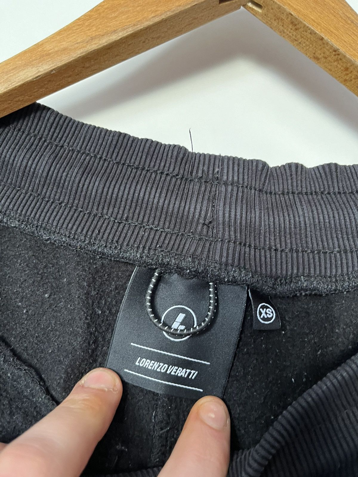 Designer × Vintage Lorenzo Veratti Sweatpants / Joggers (Black) UK Drip Roadman Size US 31 - 5 Thumbnail